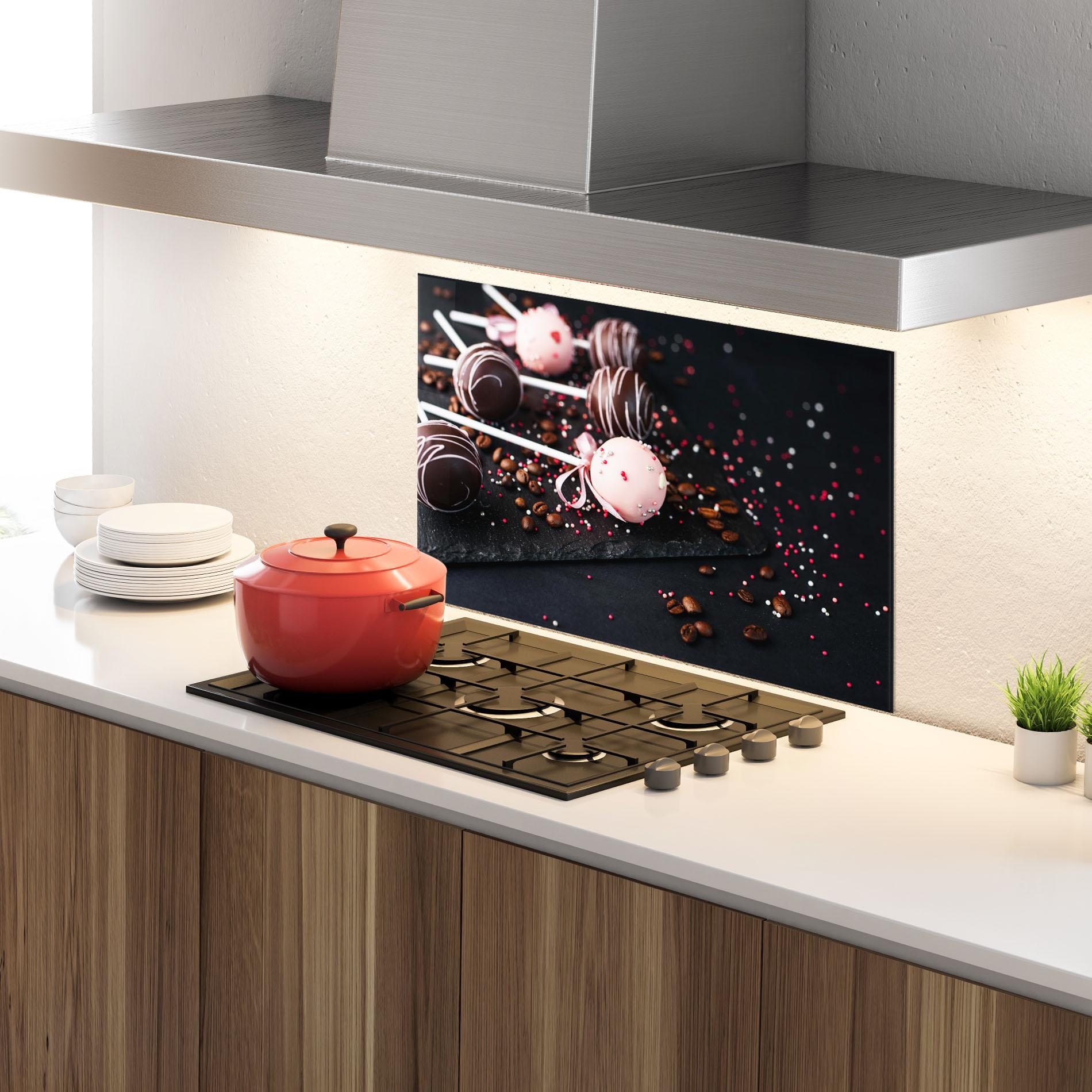 Konyhai üveg hátfal Chocolate Dessert mockup 4