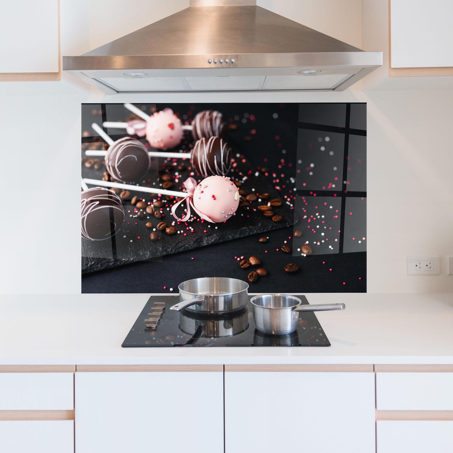 Konyhai üveg hátfal Chocolate Dessert mockup 5