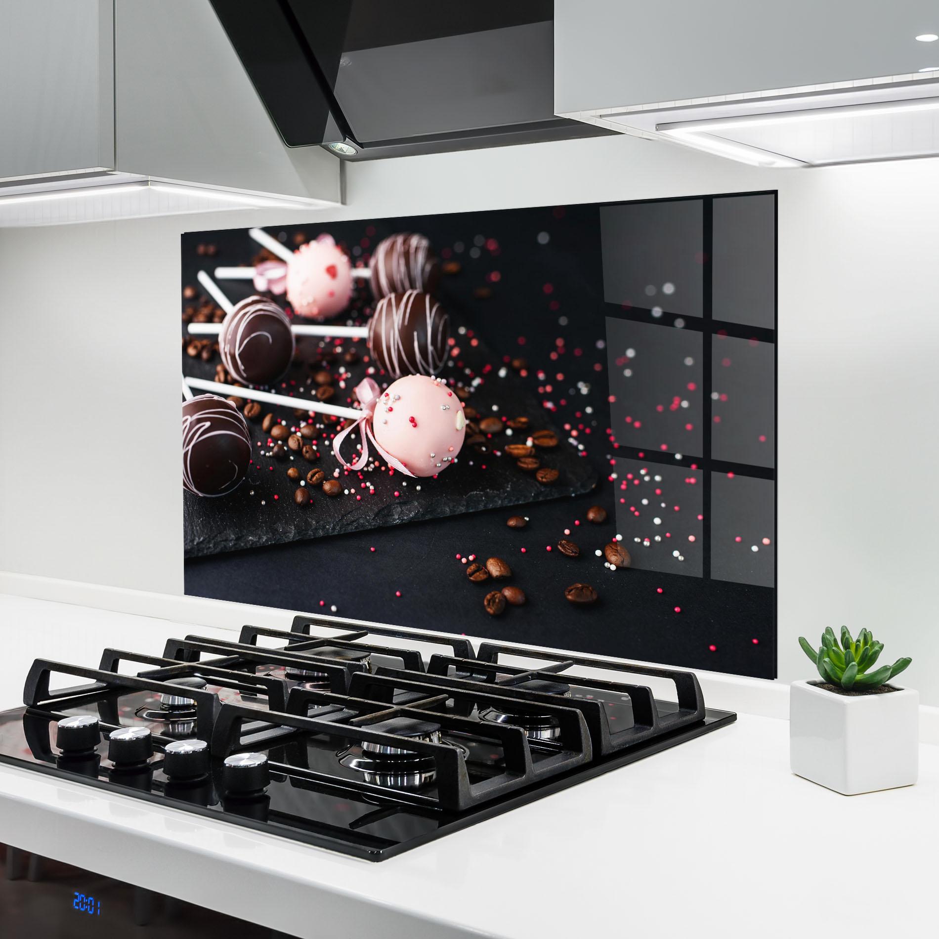 Konyhai üveg hátfal Chocolate Dessert mockup 6