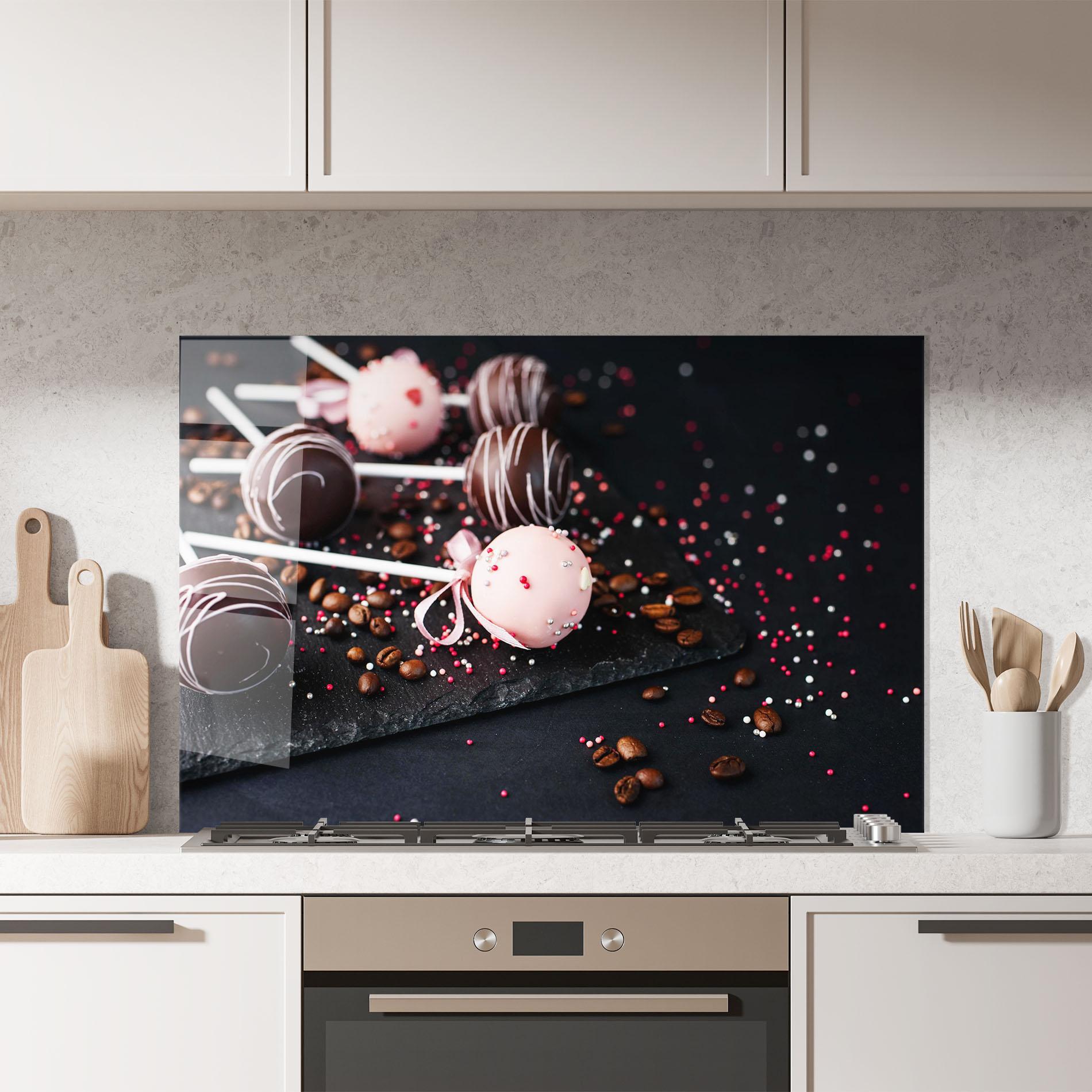 Konyhai üveg hátfal Chocolate Dessert mockup 7