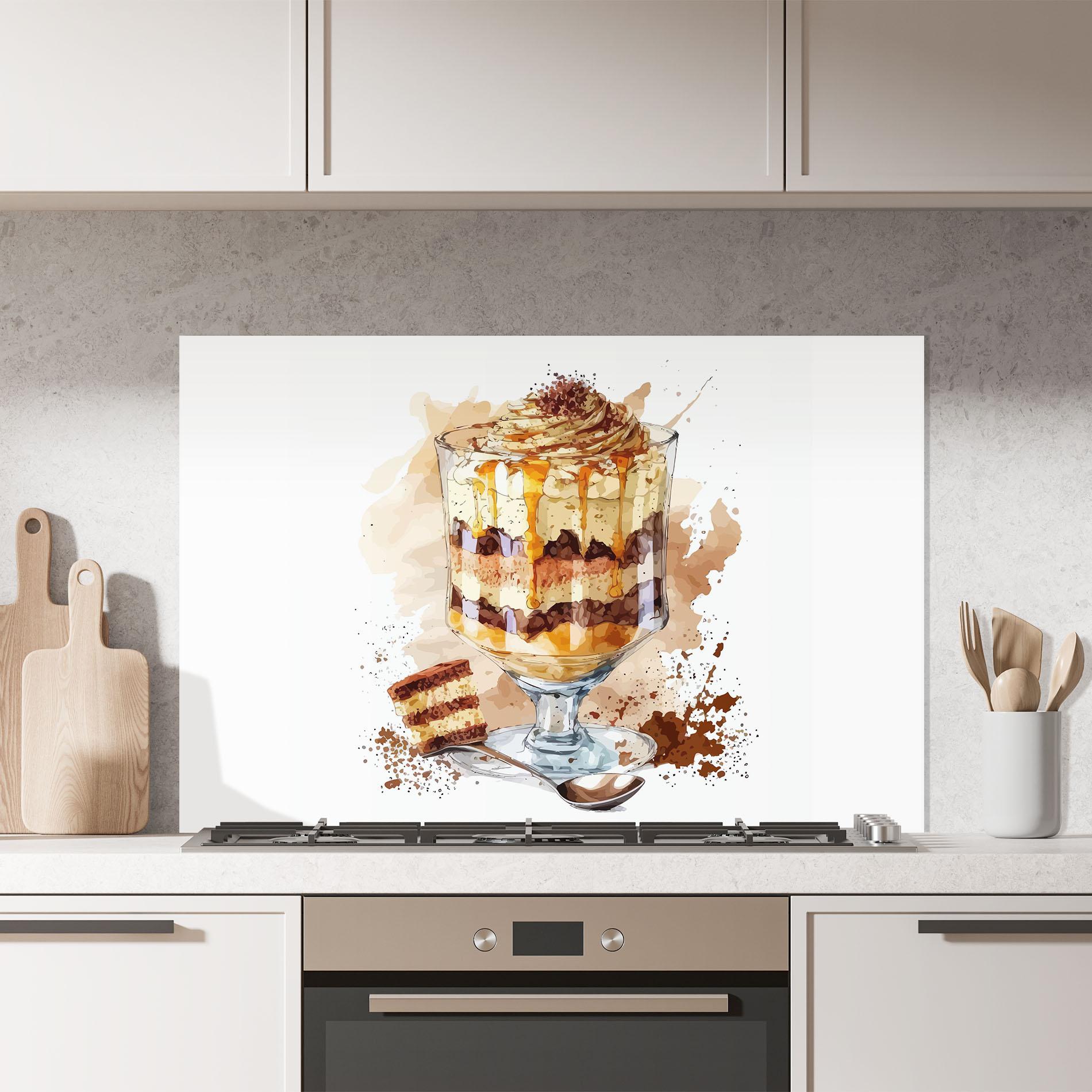 Konyhai üveg hátfal Cup Dessert mockup 7