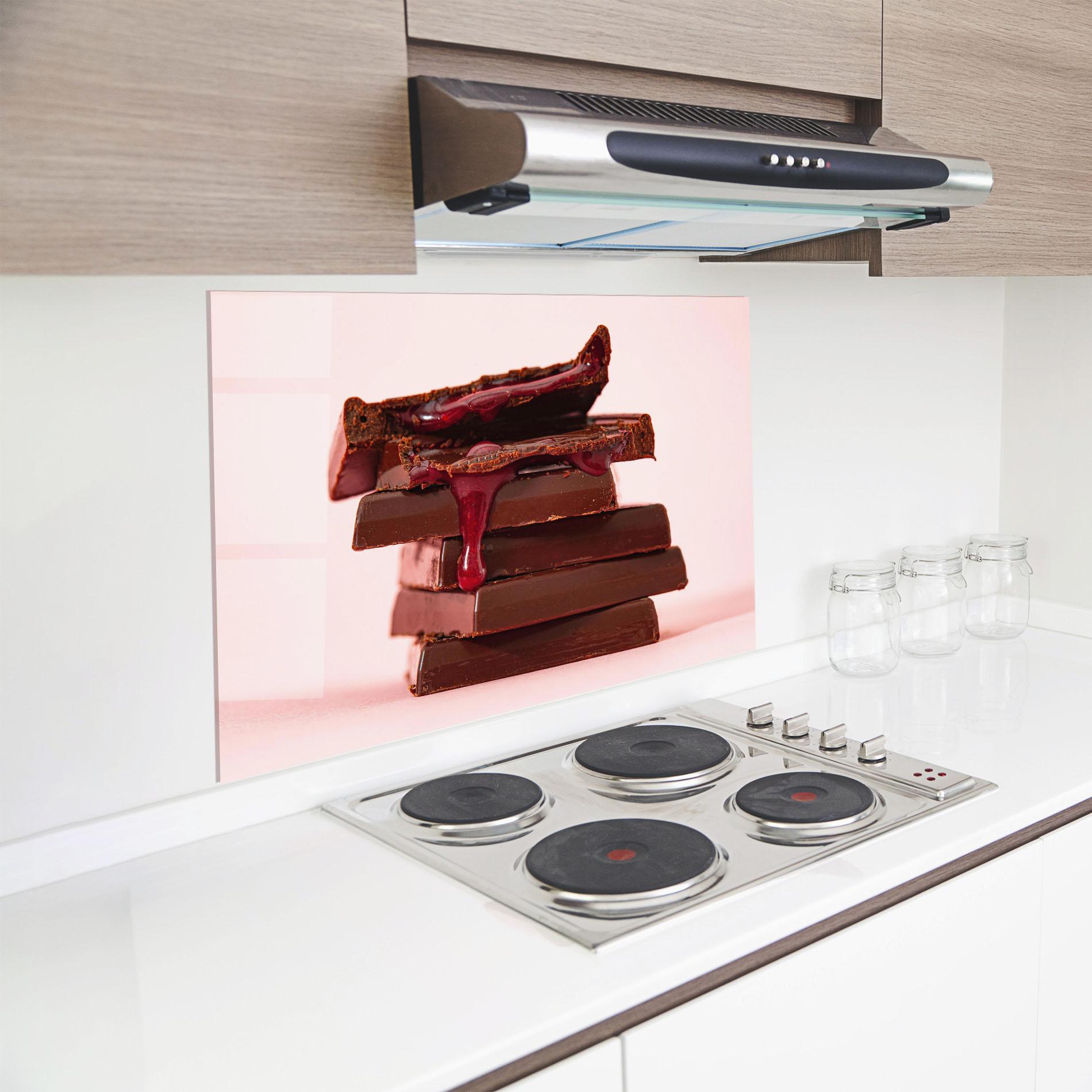 Konyhai üveg hátfal Cherru Chocolate mockup 8