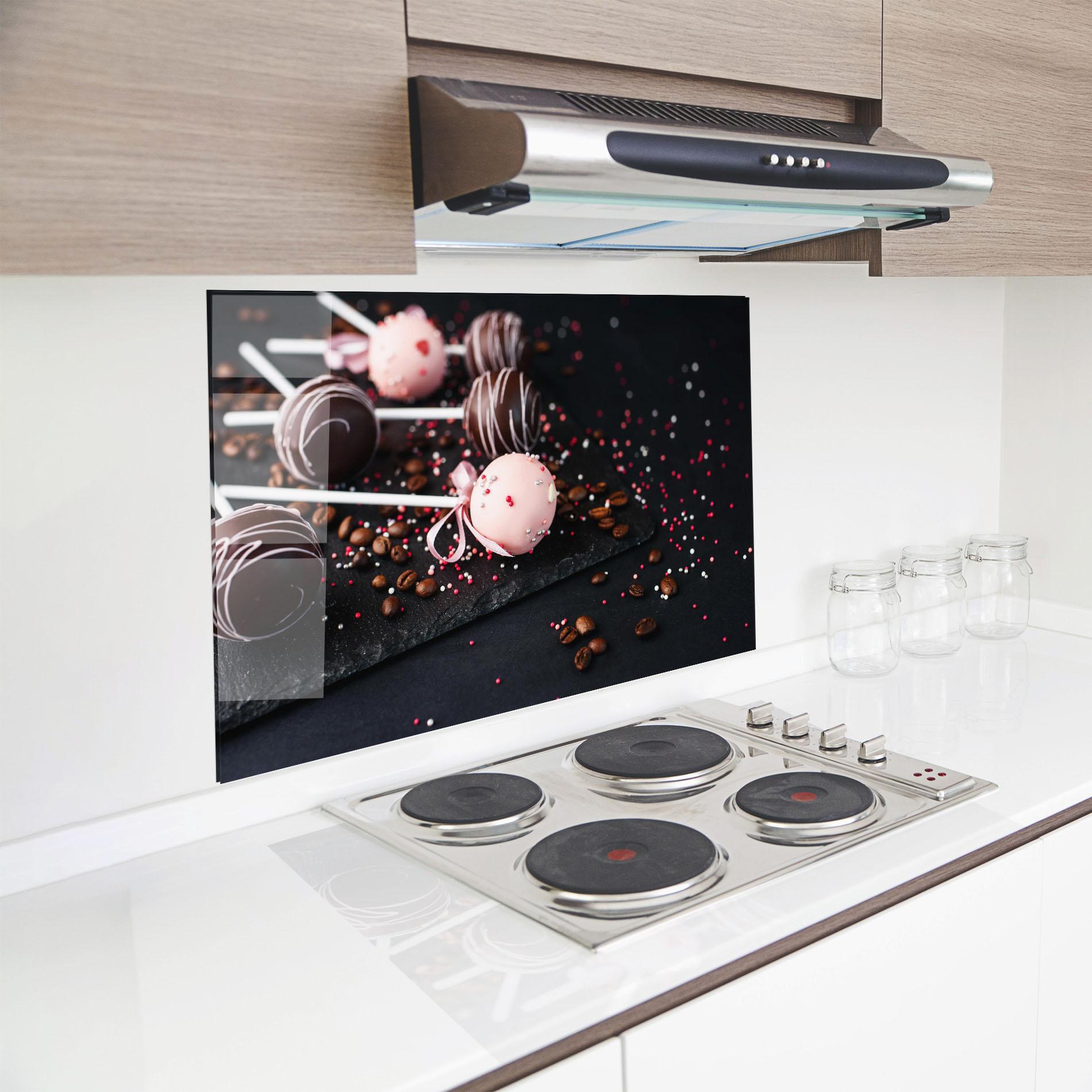 Konyhai üveg hátfal Chocolate Dessert mockup 8