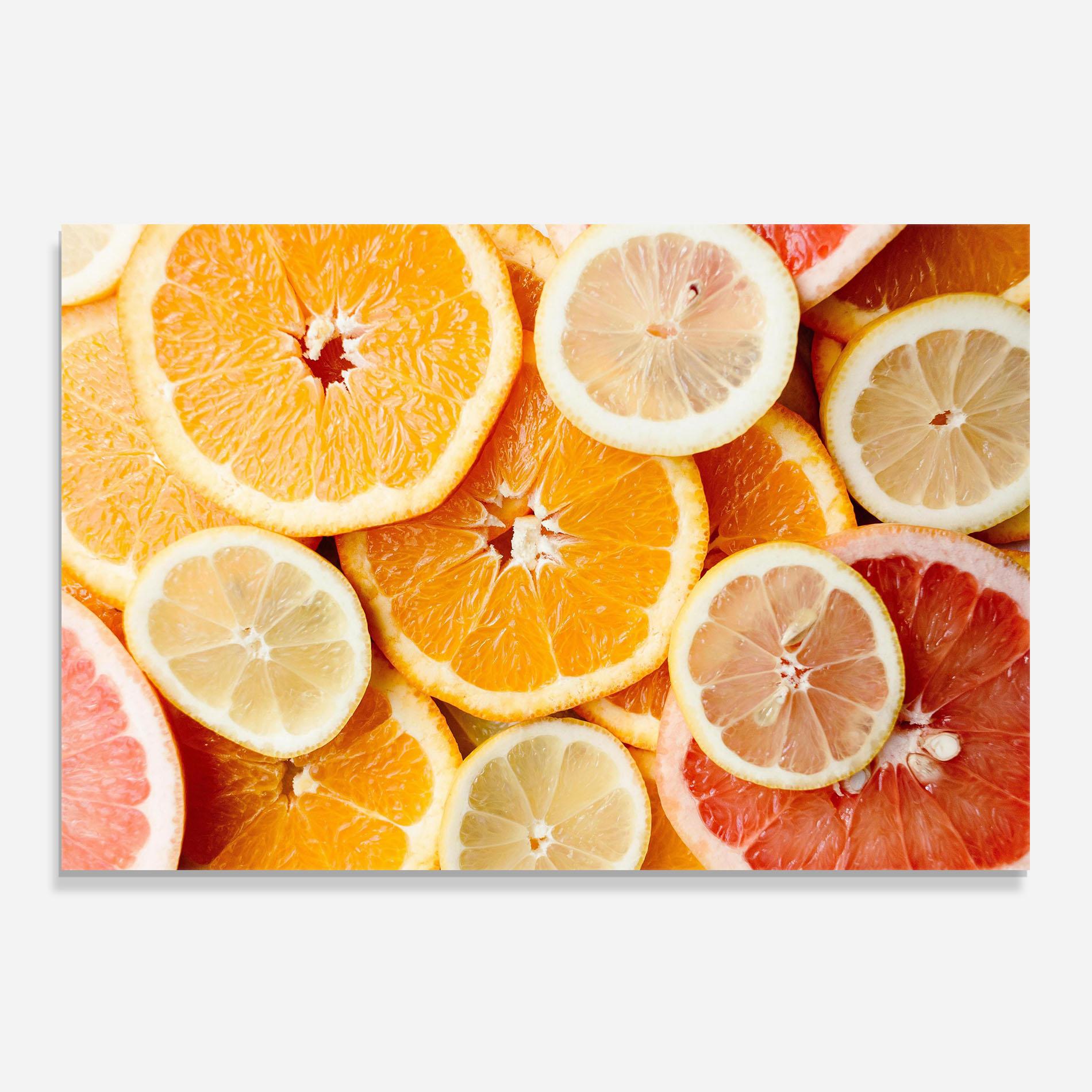 Konyhai üveg hátfal Citrus Fruits mockup 0