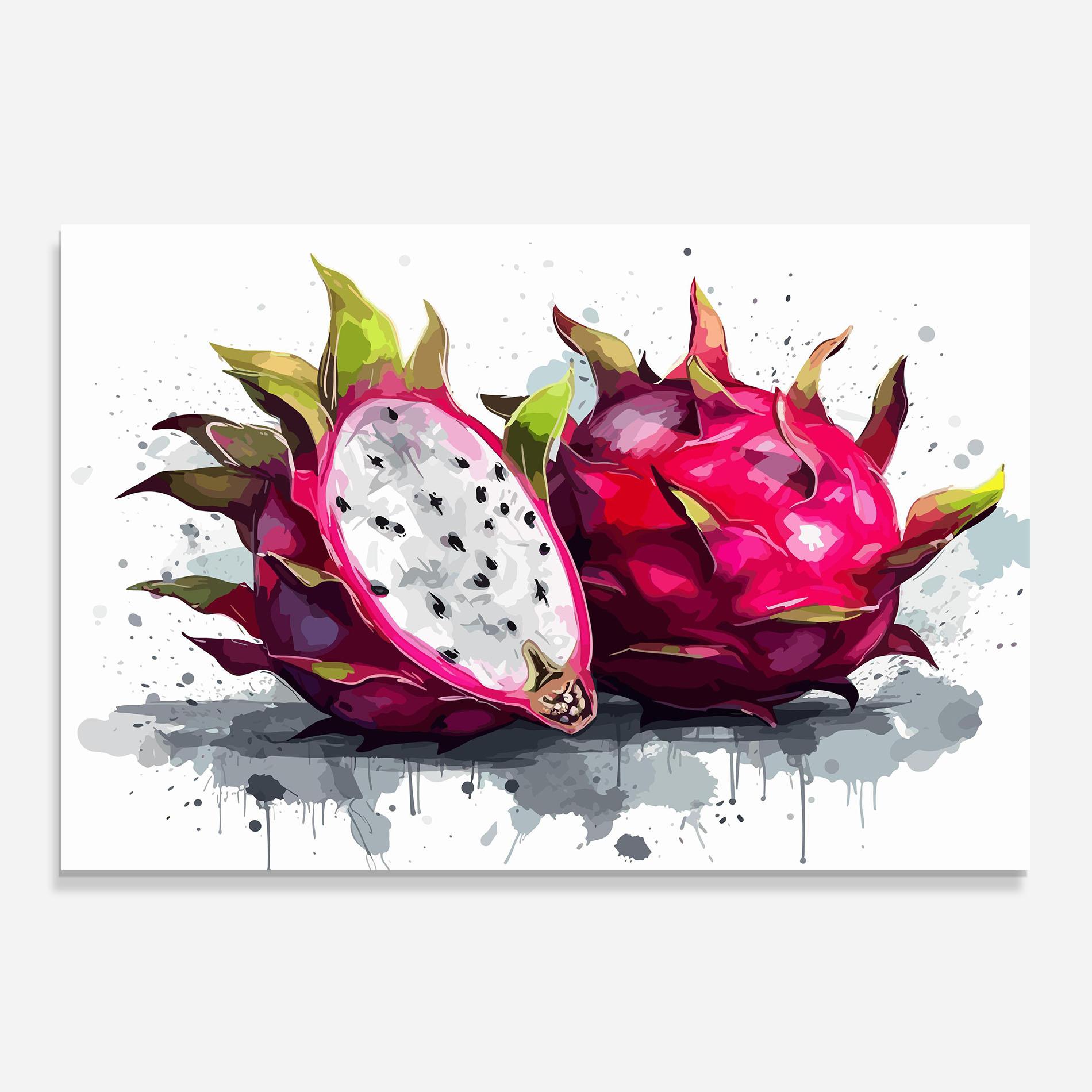 Konyhai üveg hátfal Pink Pitaya mockup 0