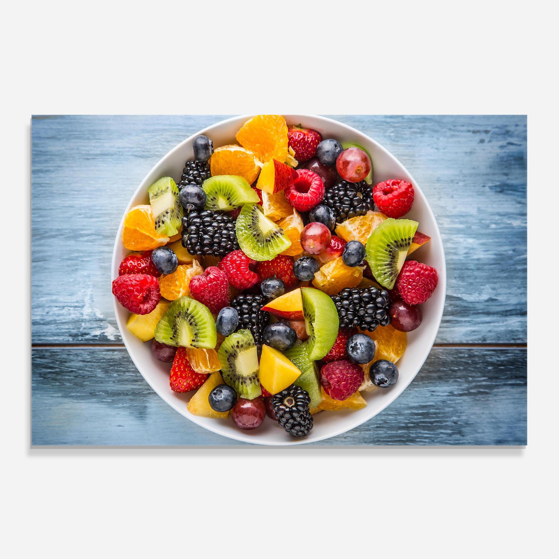 Konyhai üveg hátfal Tropical Fruit Salad mockup 0
