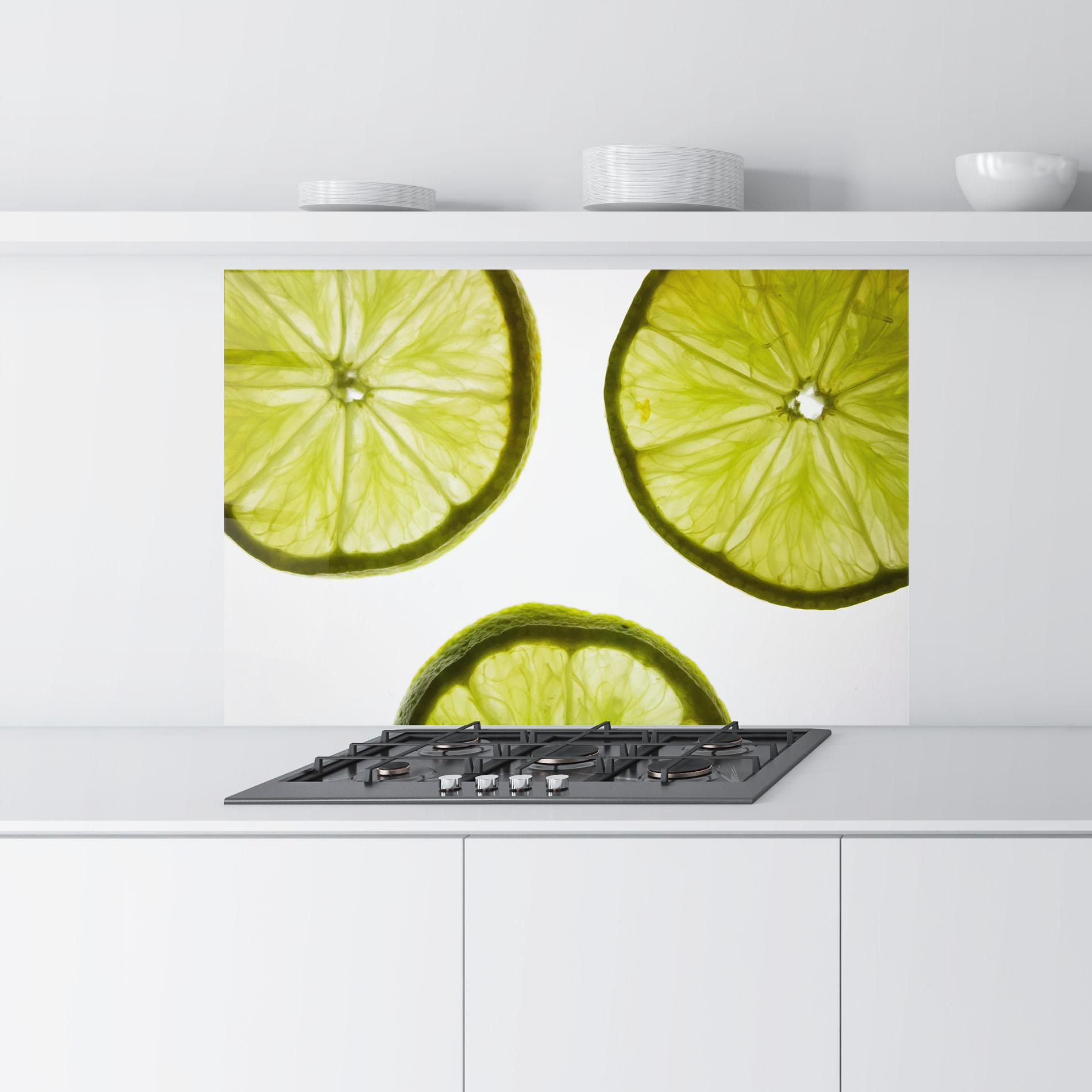 Konyhai üveg hátfal Lime Slice mockup 9