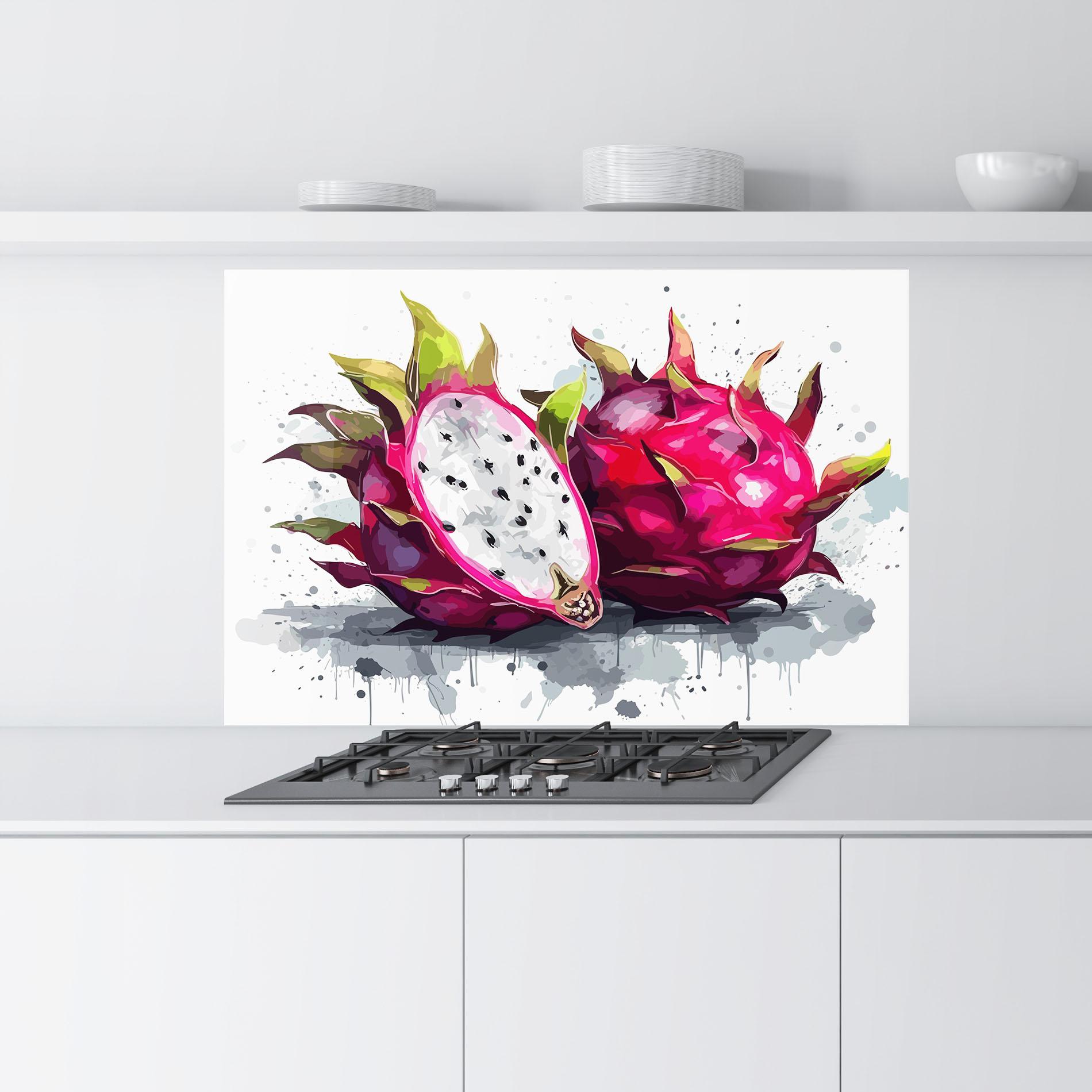 Konyhai üveg hátfal Pink Pitaya mockup 9