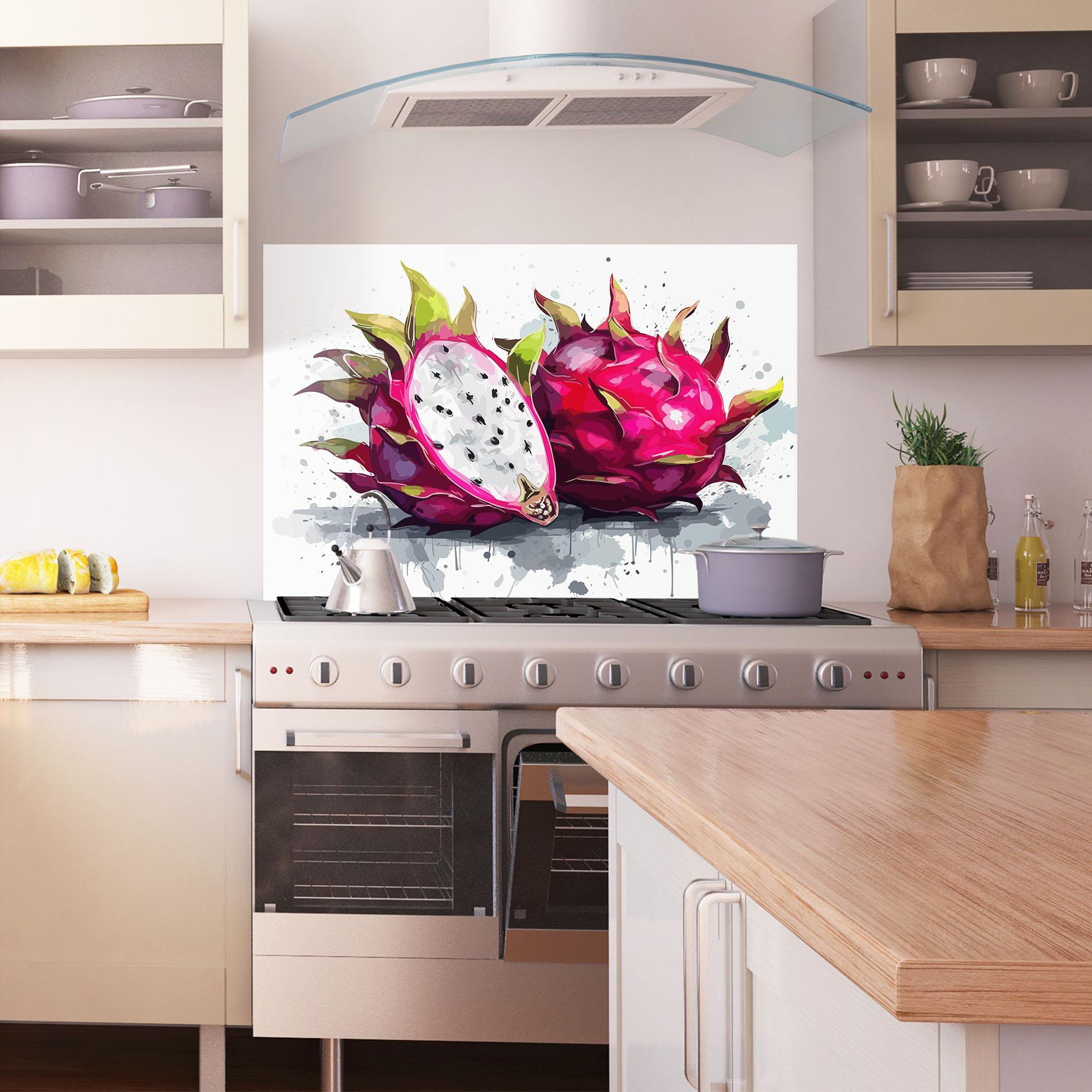 Konyhai üveg hátfal Pink Pitaya mockup 1