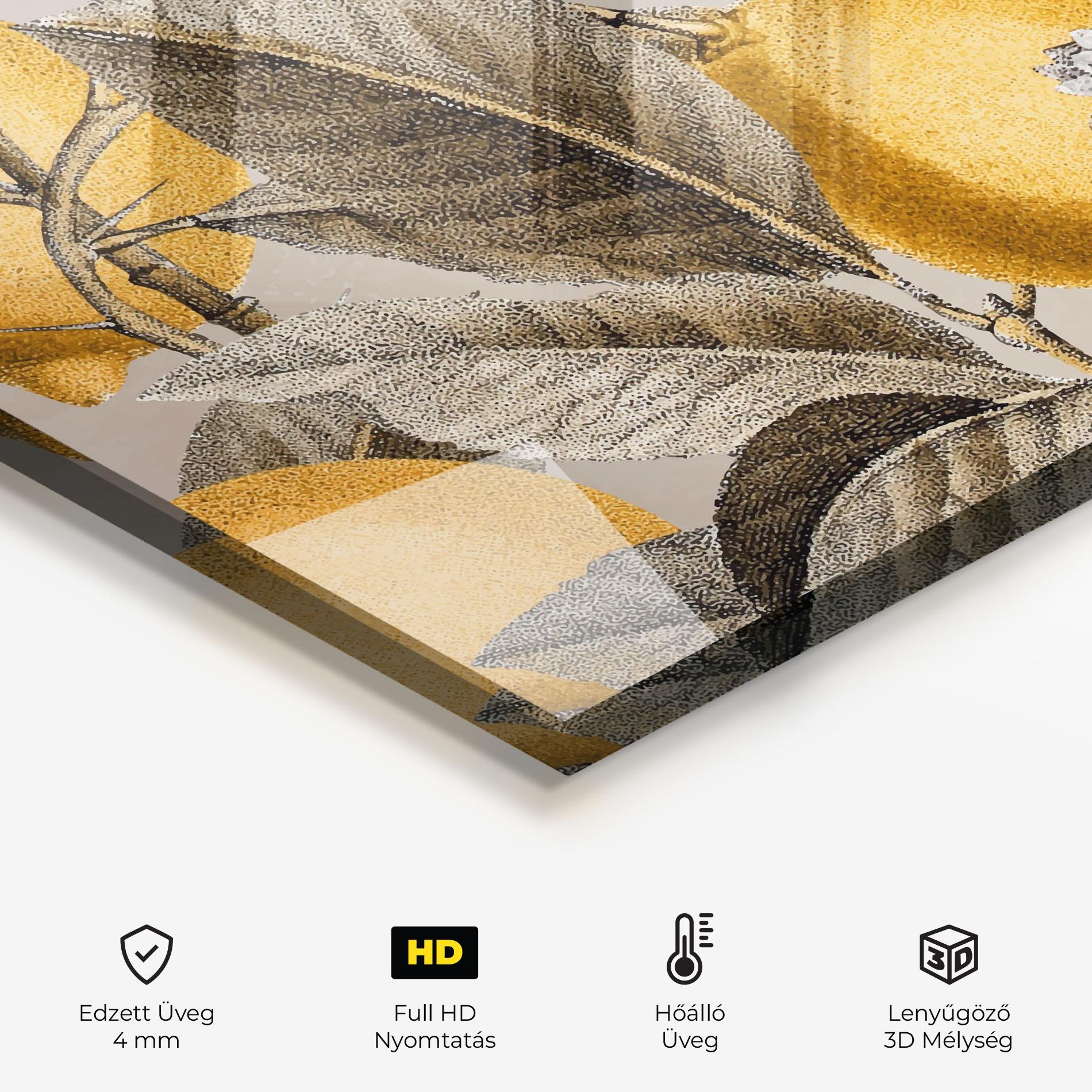 Konyhai üveg hátfal Lime Tree mockup 2