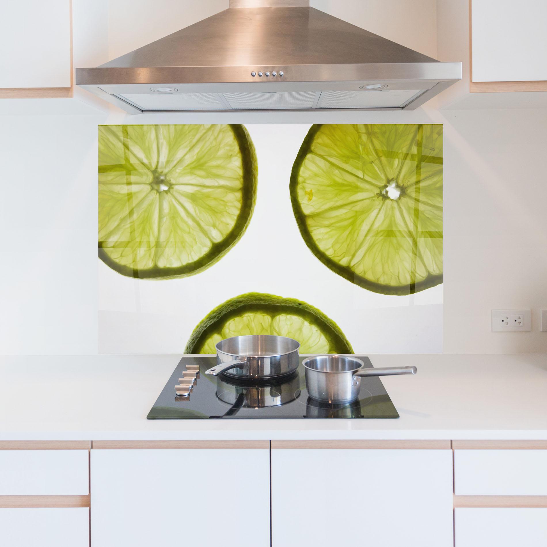 Konyhai üveg hátfal Lime Slice mockup 5