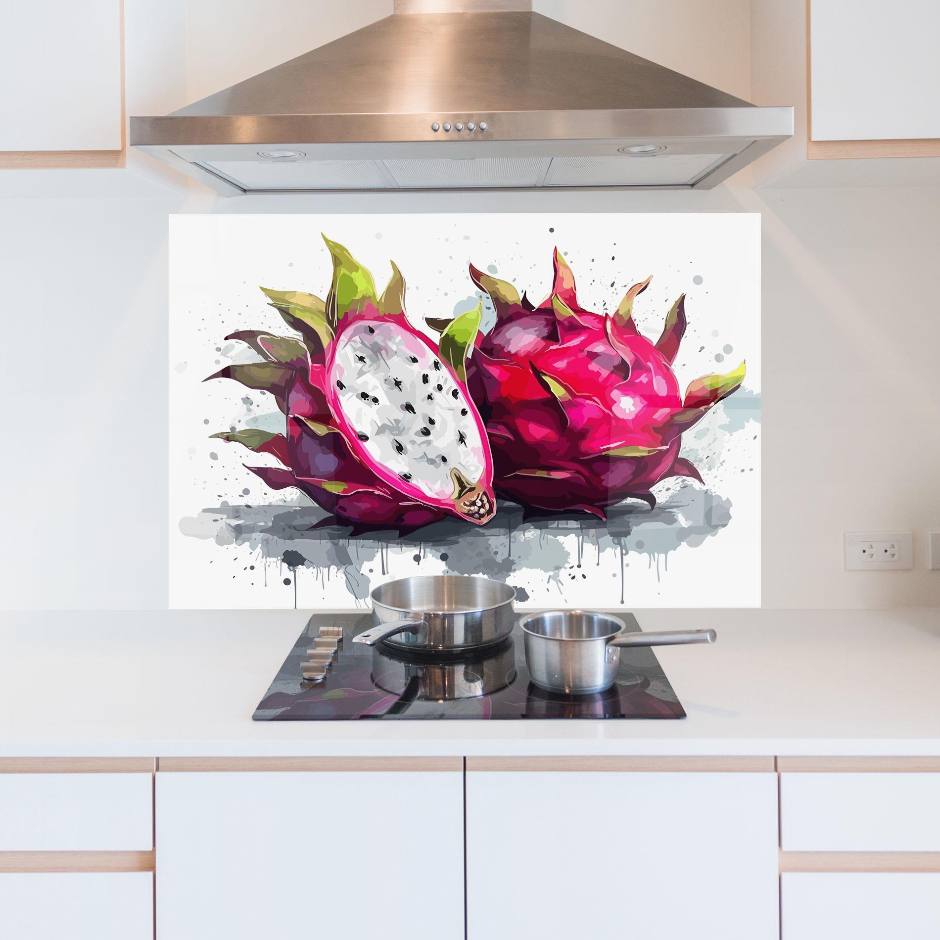 Konyhai üveg hátfal Pink Pitaya mockup 5