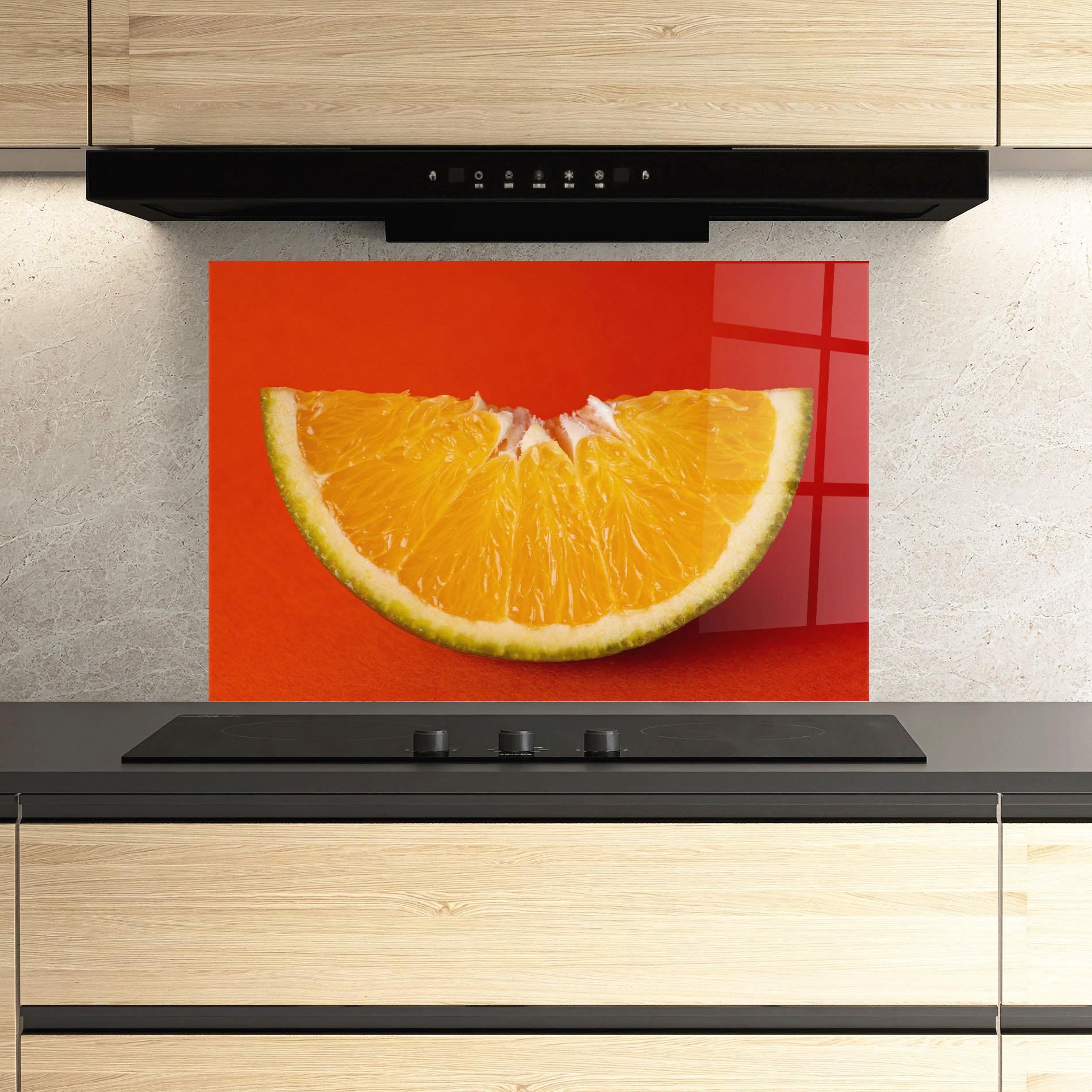 Konyhai üveg hátfal Green Orange mockup 3