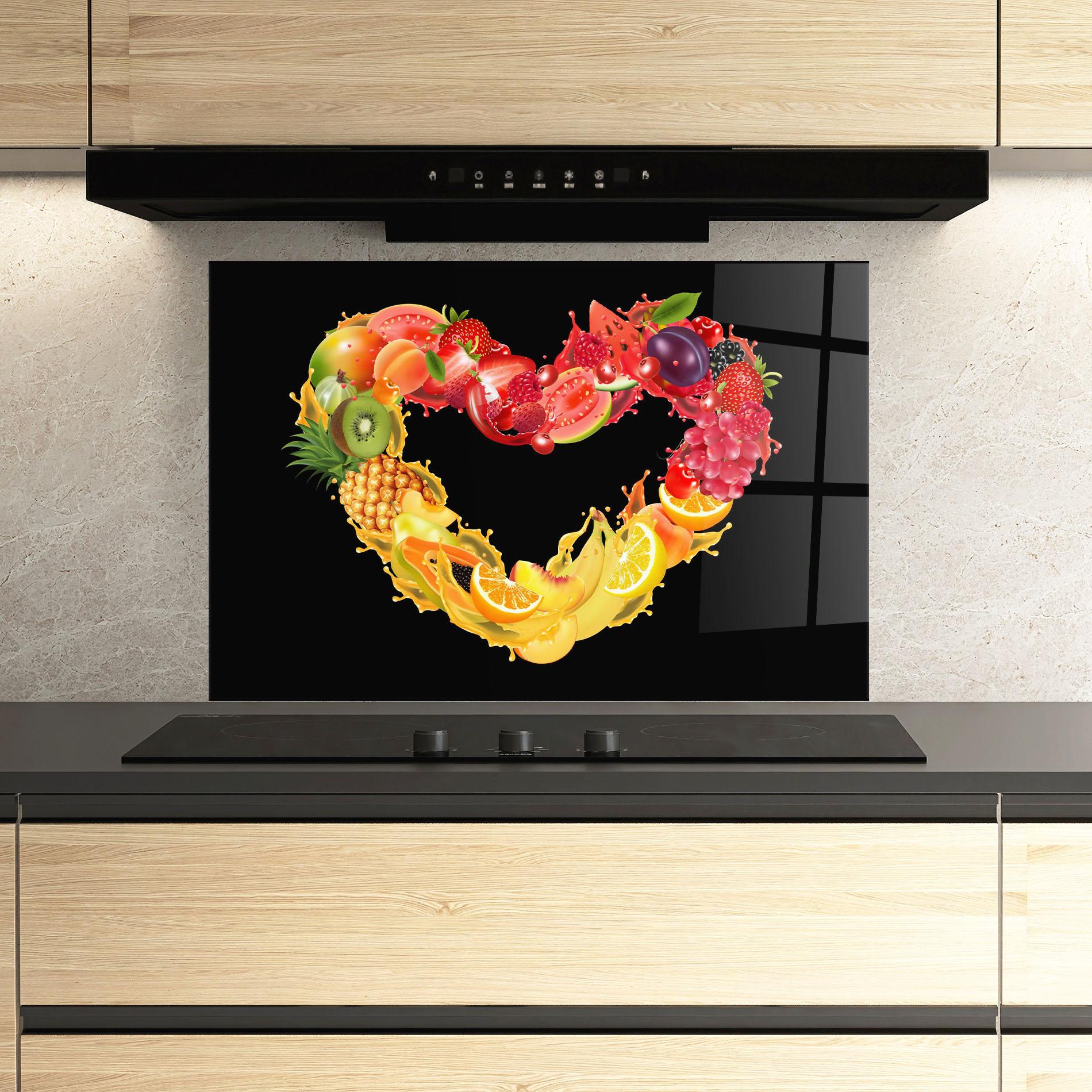 Konyhai üveg hátfal Juice Frame mockup 3