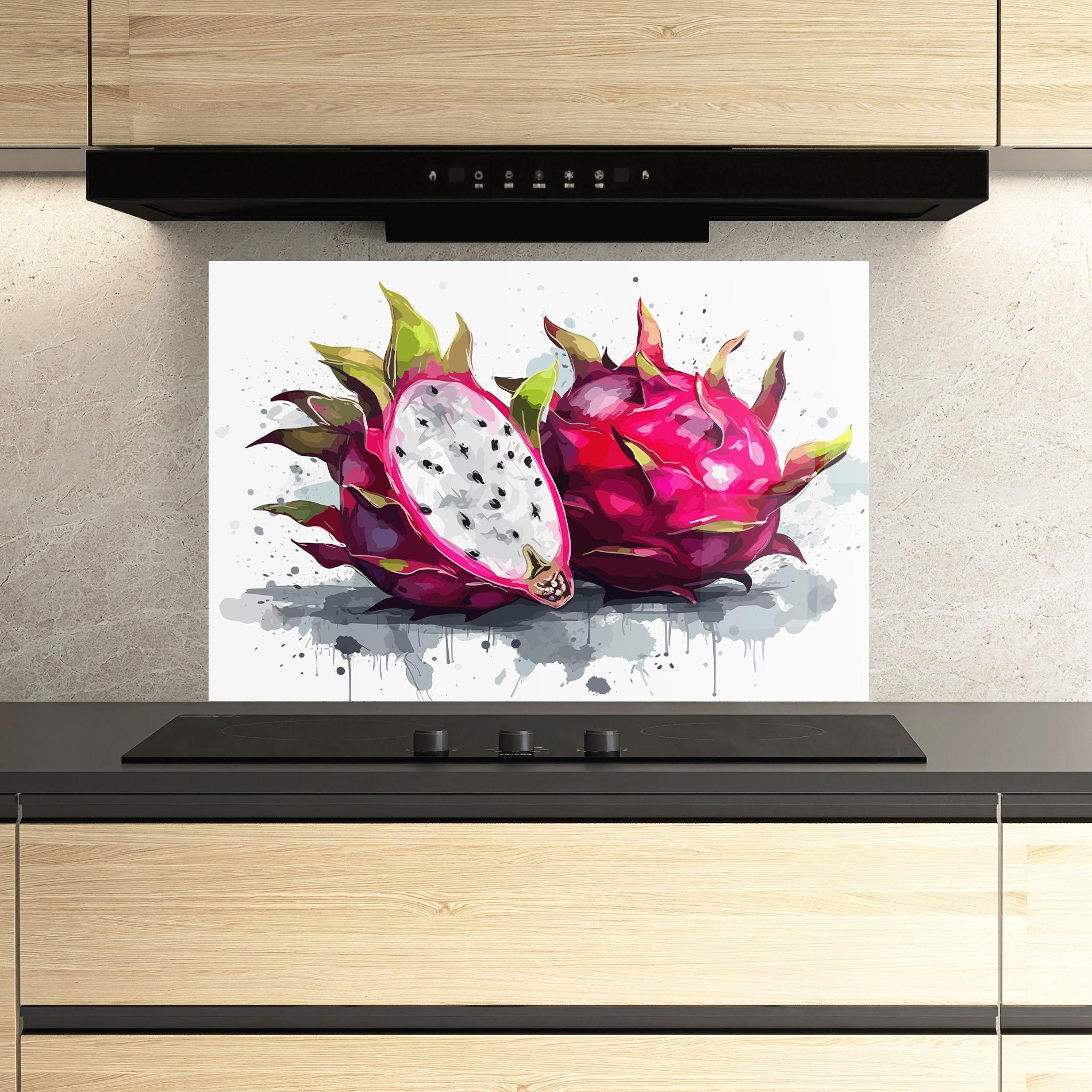 Konyhai üveg hátfal Pink Pitaya mockup 3