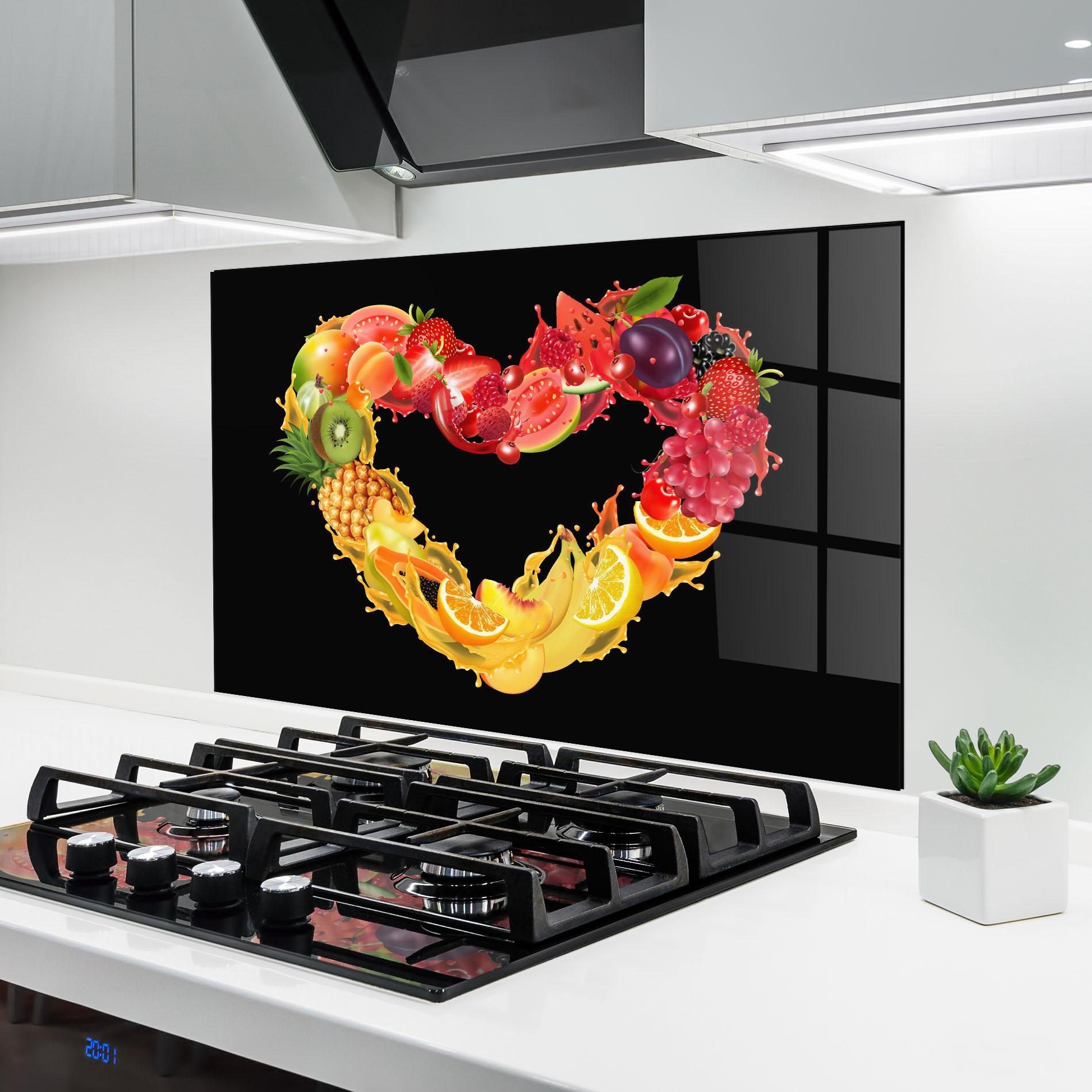 Konyhai üveg hátfal Juice Frame mockup 6