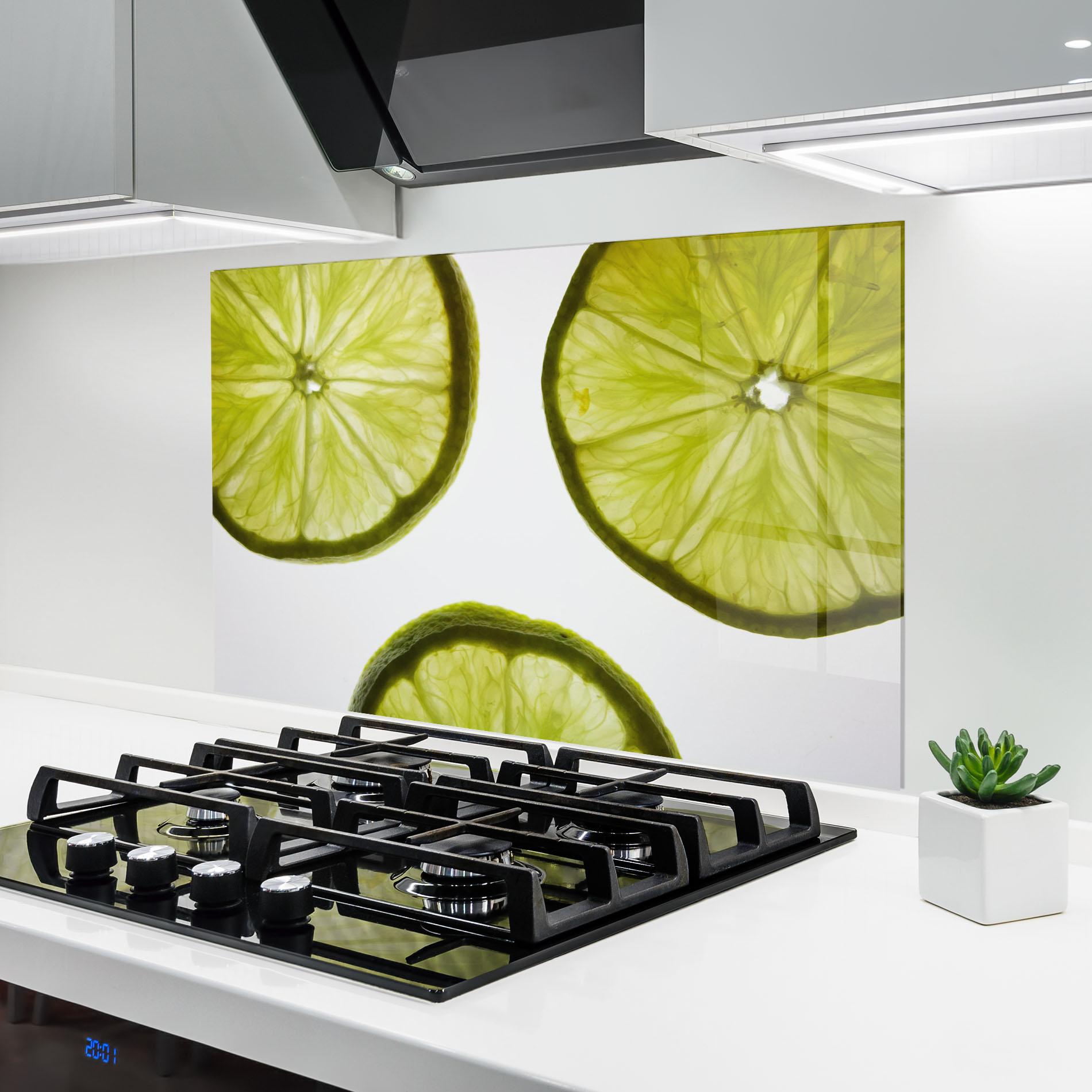 Konyhai üveg hátfal Lime Slice mockup 6