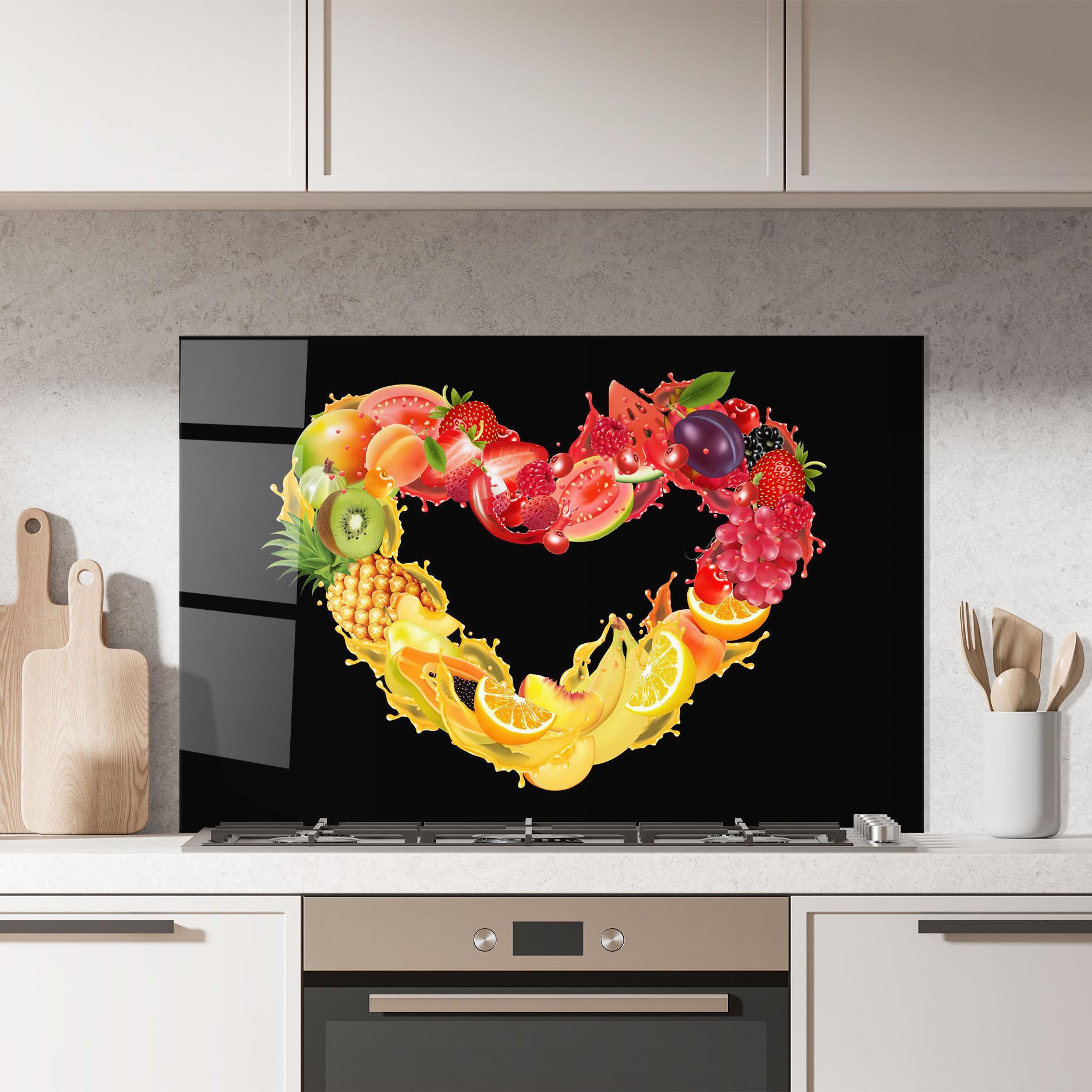 Konyhai üveg hátfal Juice Frame mockup 7