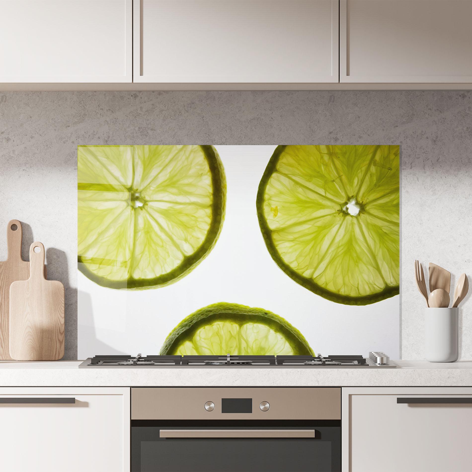 Konyhai üveg hátfal Lime Slice mockup 7