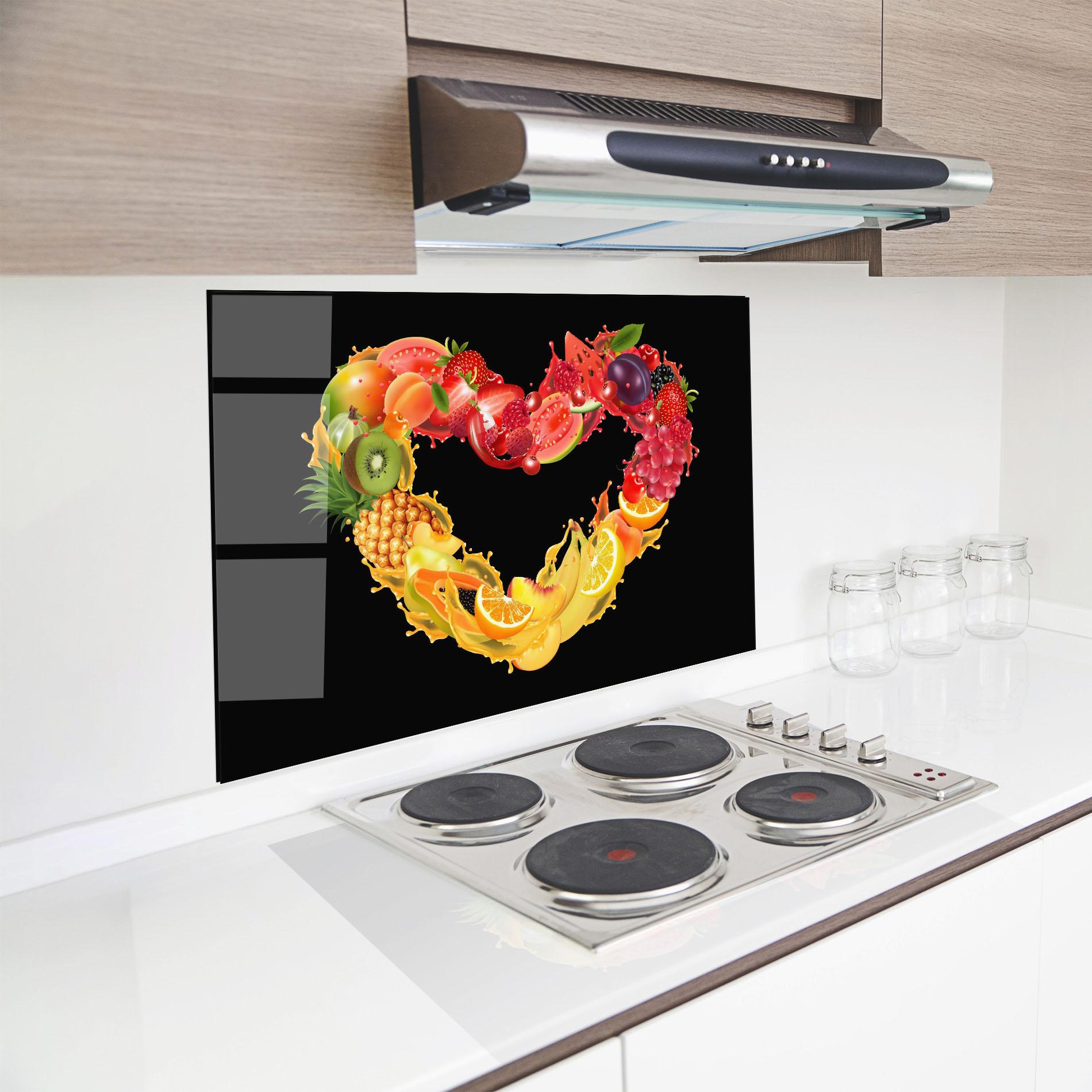 Konyhai üveg hátfal Juice Frame mockup 8