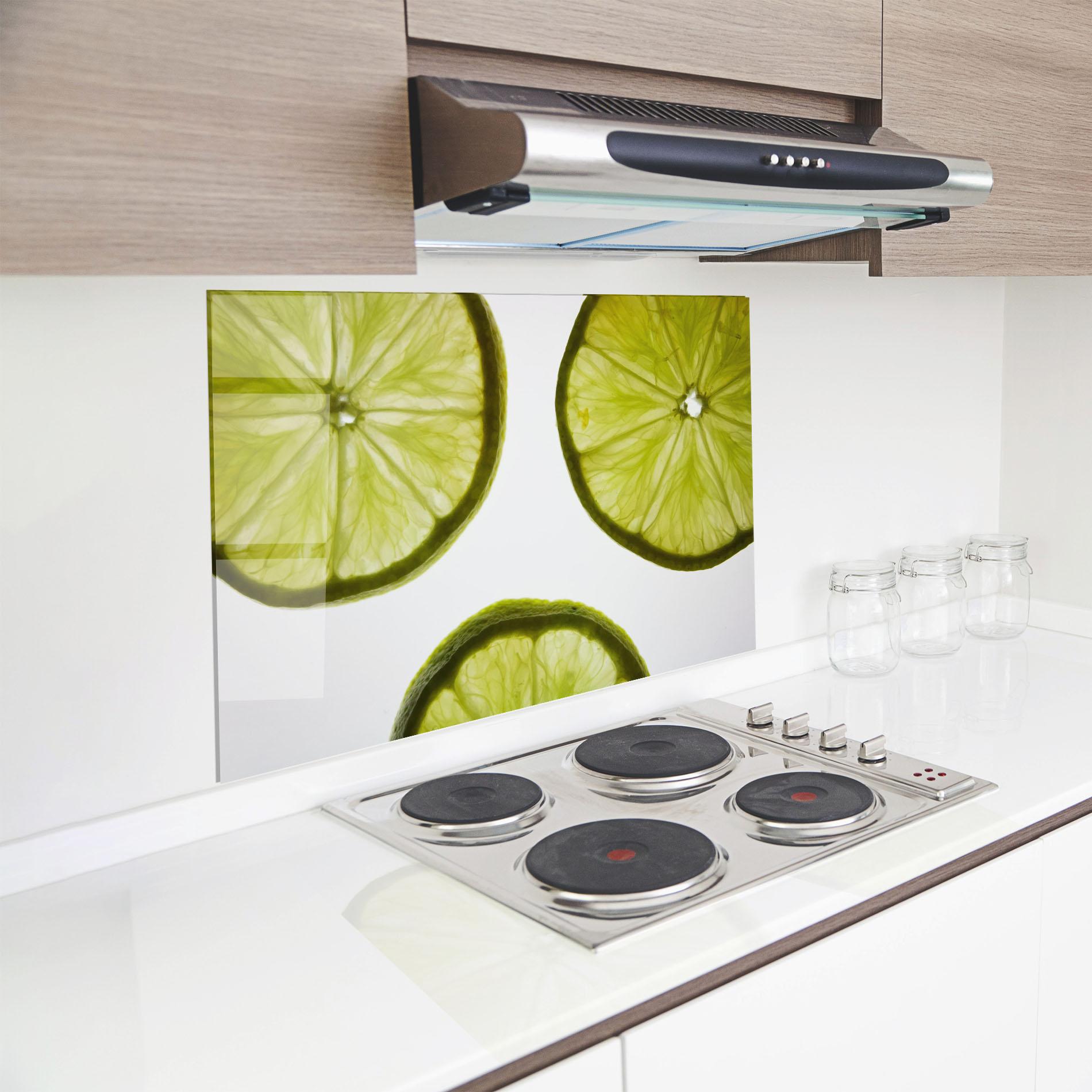 Konyhai üveg hátfal Lime Slice mockup 8