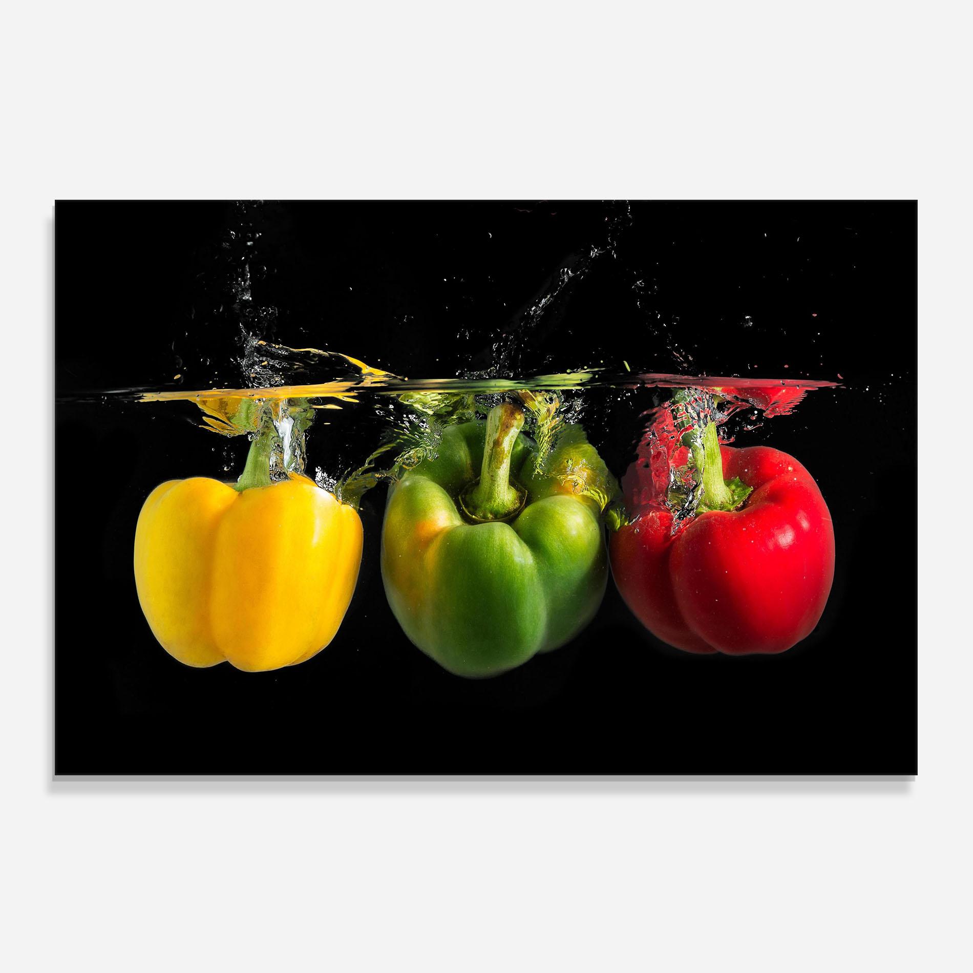 Konyhai üveg hátfal Bellpepper Nice Splash mockup 0