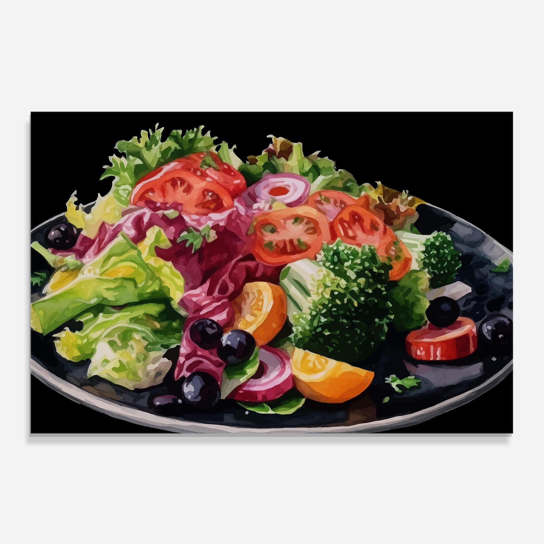 Konyhai üveg hátfal Healthy Tomato Food mockup 0