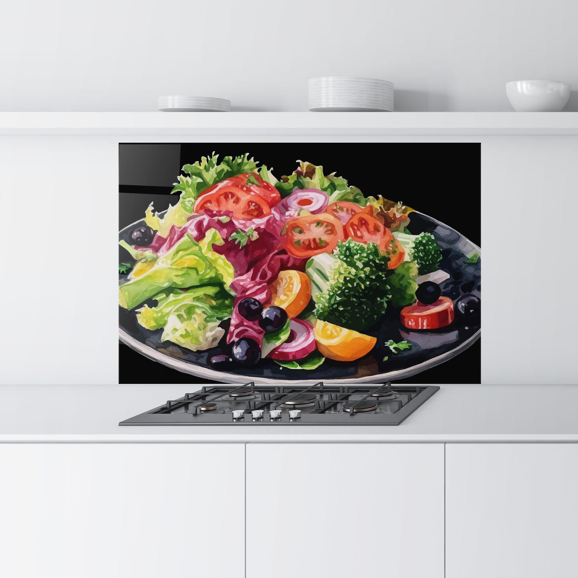 Konyhai üveg hátfal Healthy Tomato Food mockup 9