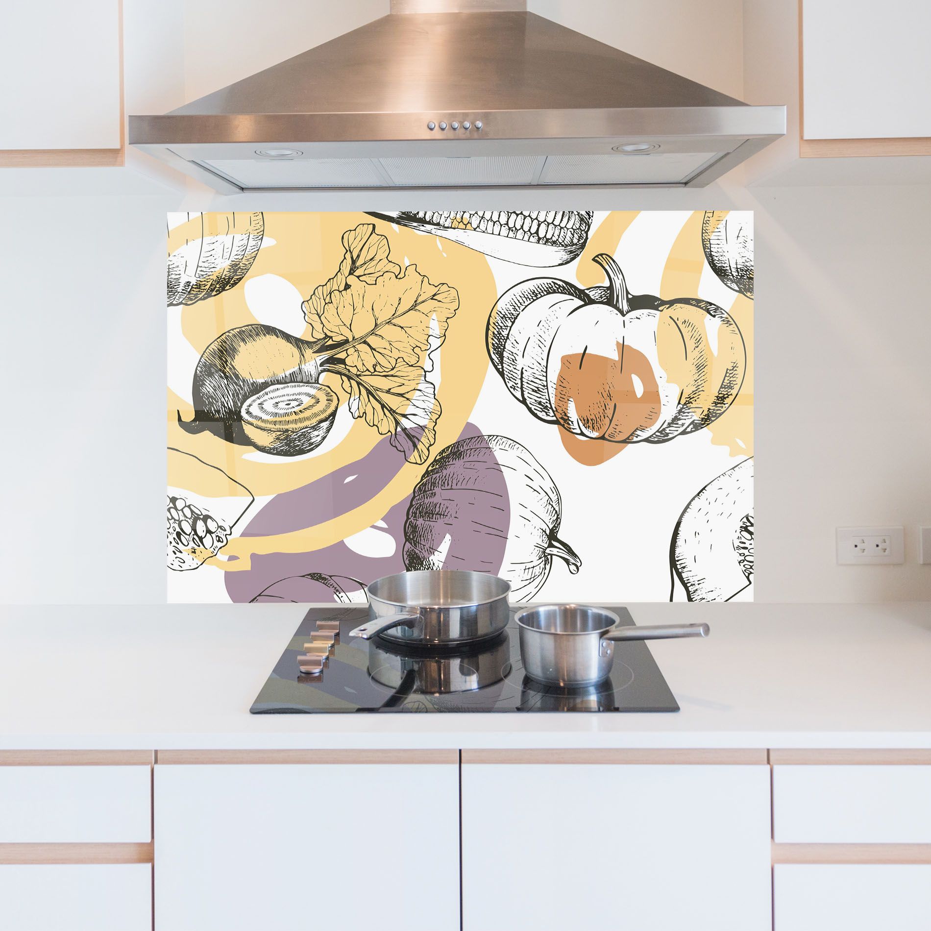 Cream Vegetables Art mockup 5