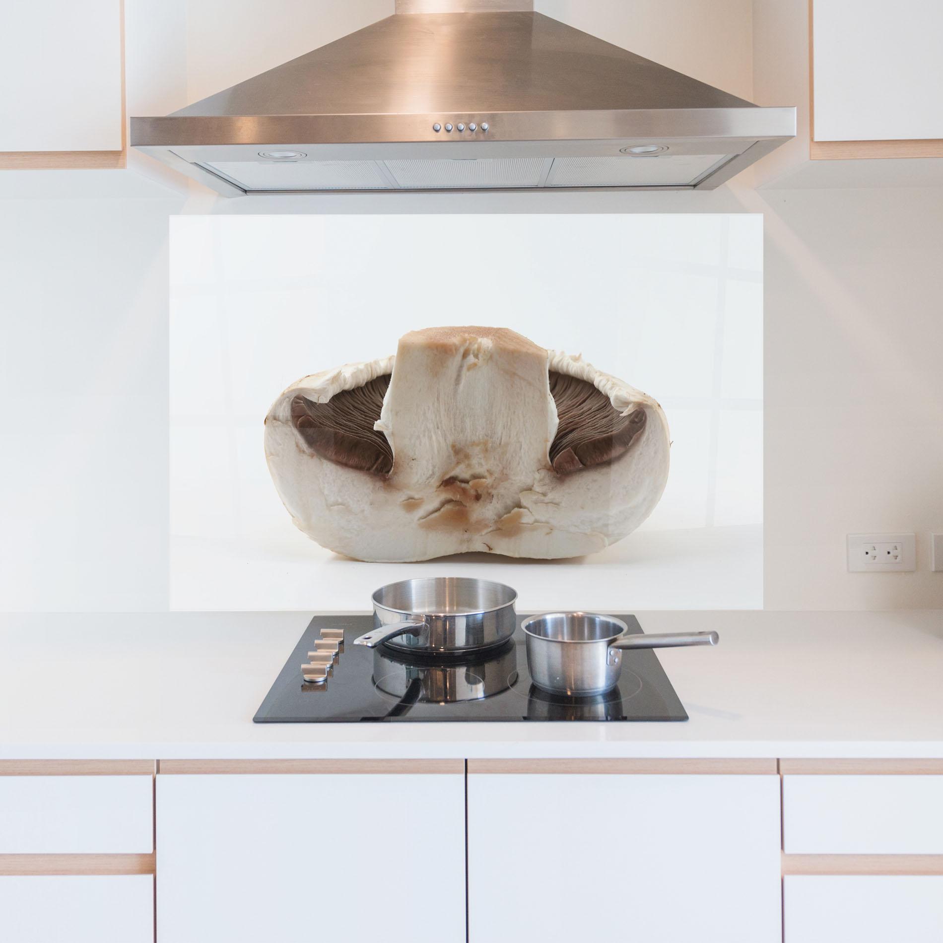 Konyhai üveg hátfal Cut Mushroom mockup 5