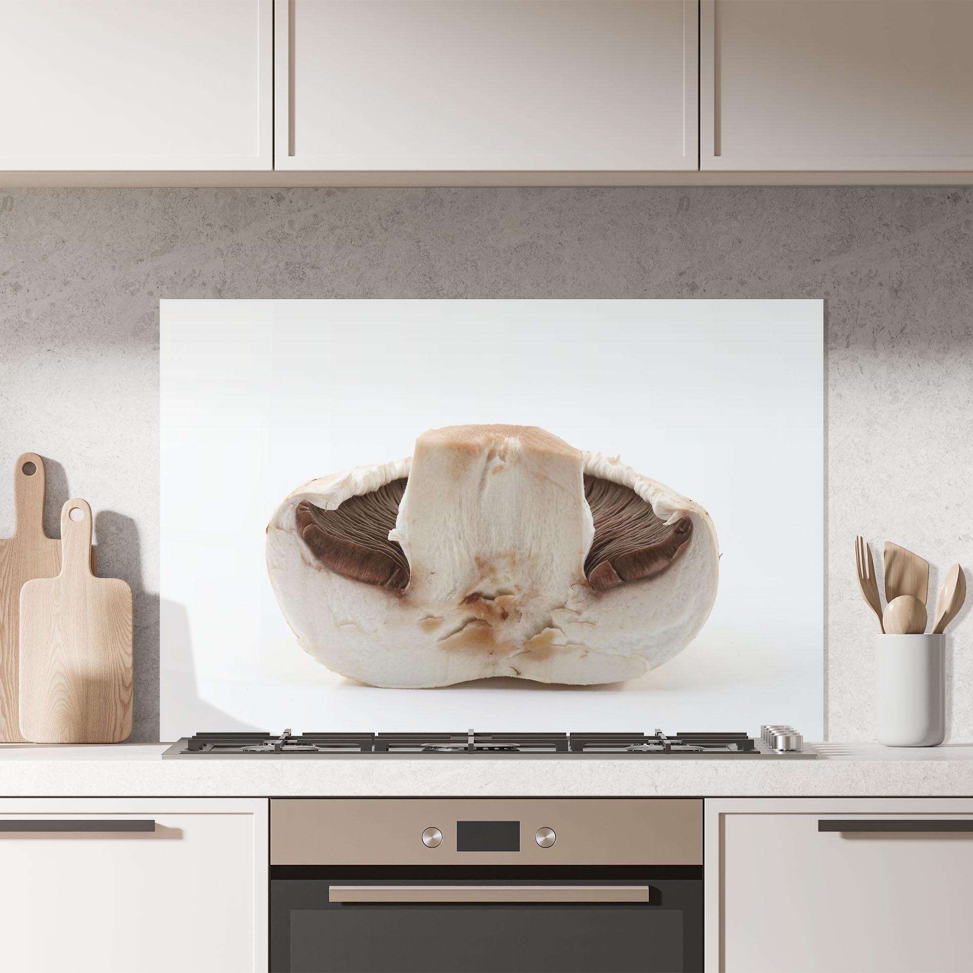 Konyhai üveg hátfal Cut Mushroom mockup 7