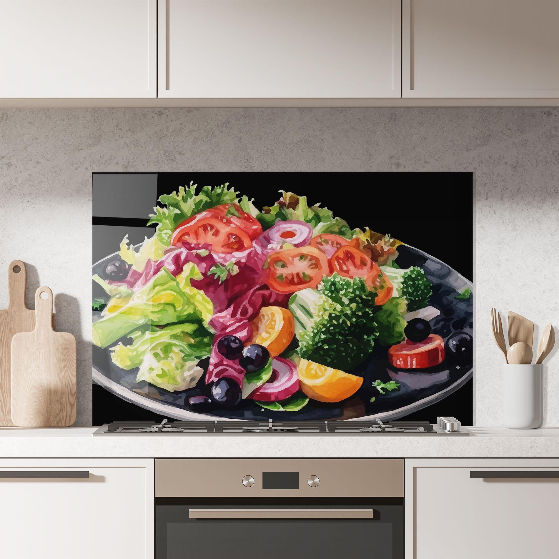 Konyhai üveg hátfal Healthy Tomato Food mockup 7