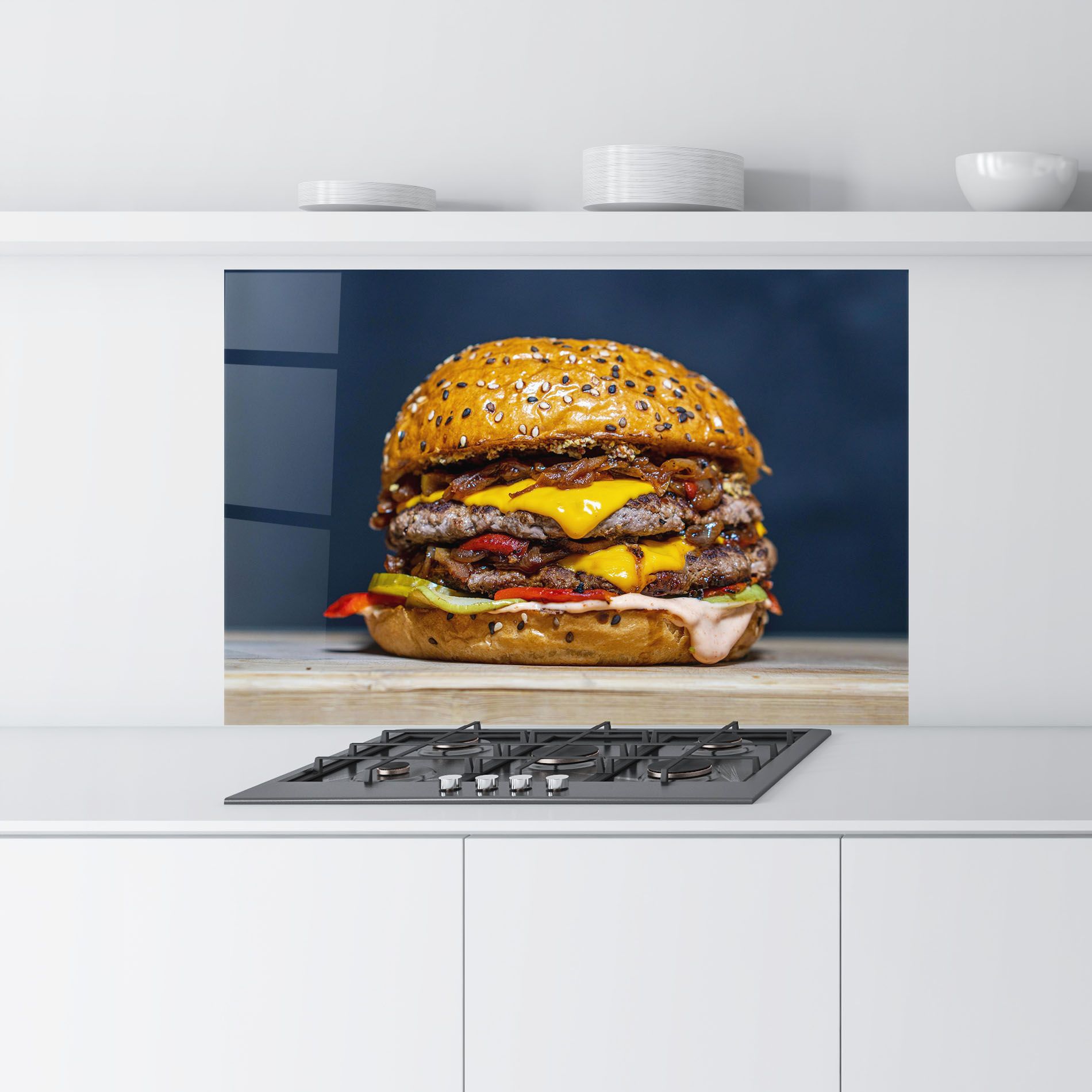 Tasty Hamburger mockup 9