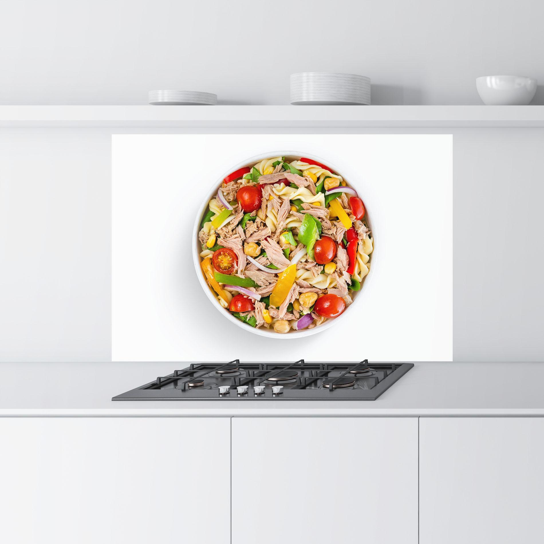 Konyhai üveg hátfal Tuna Salad mockup 9