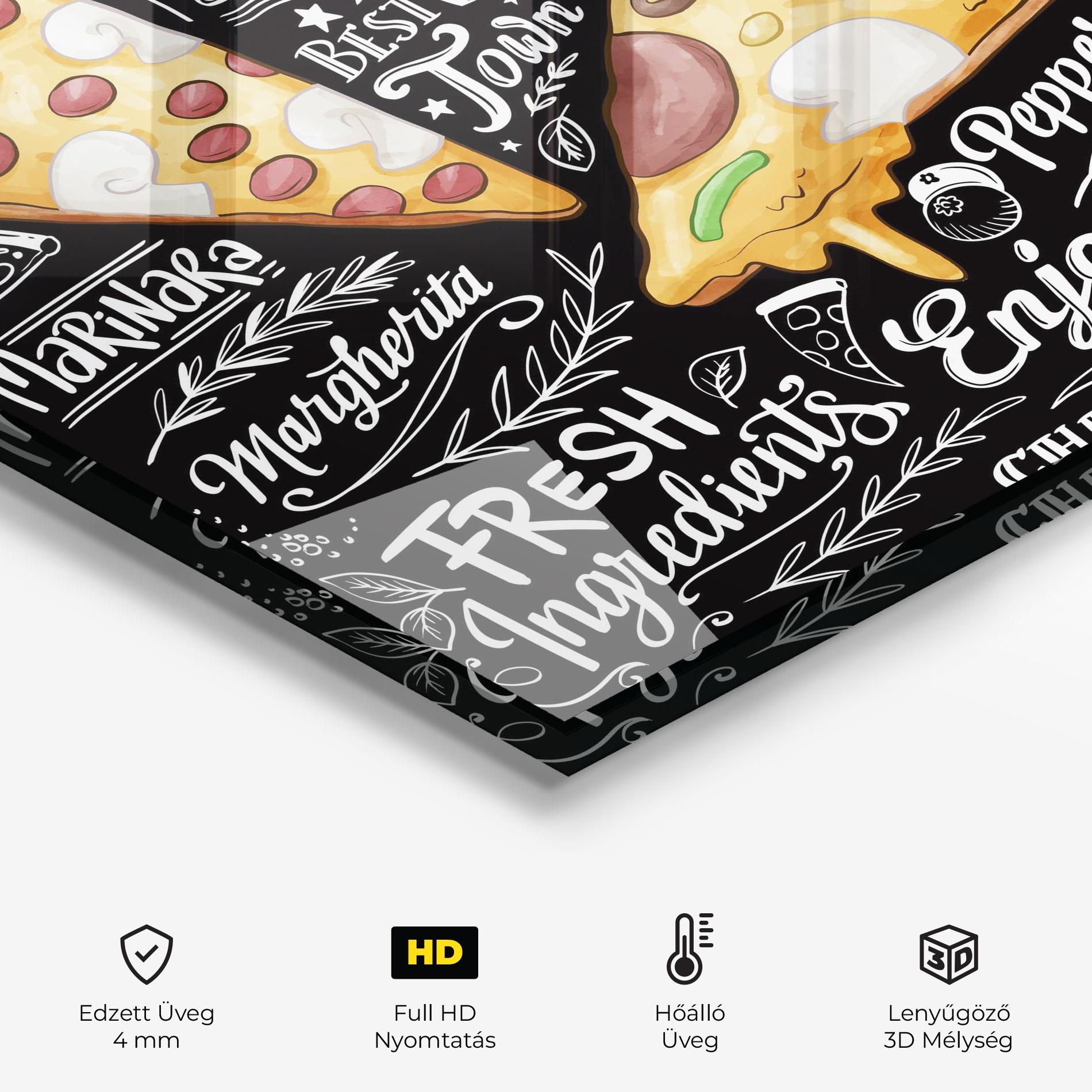 Konyhai üveg hátfal Enjoy Pizza mockup 2
