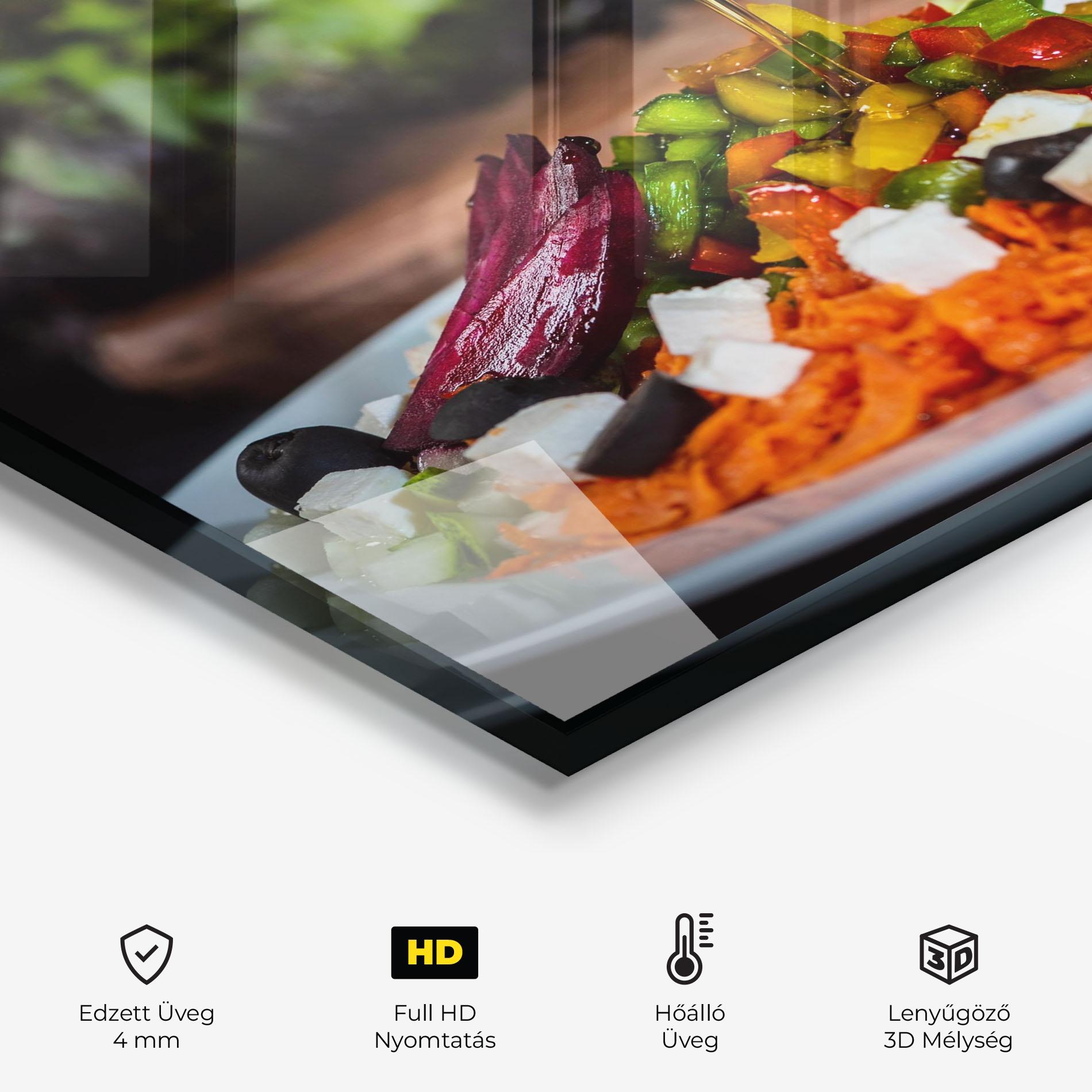 Konyhai üveg hátfal Honey Over Food mockup 2