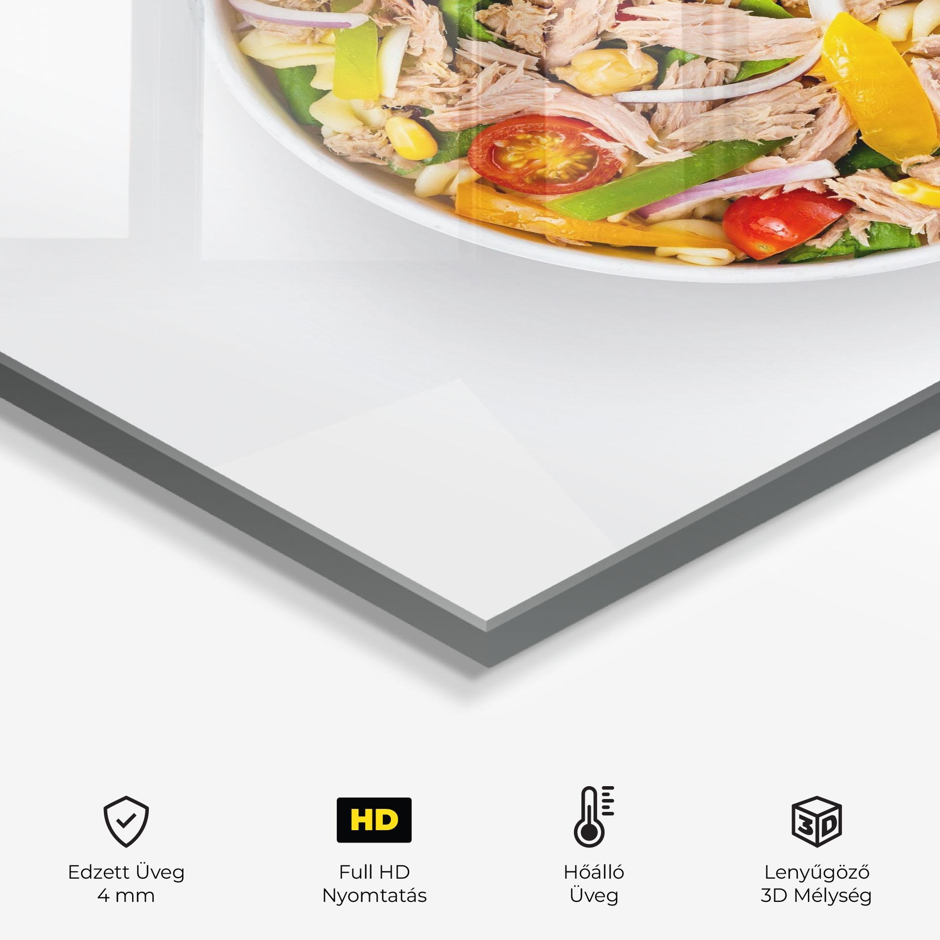 Konyhai üveg hátfal Tuna Salad mockup 2