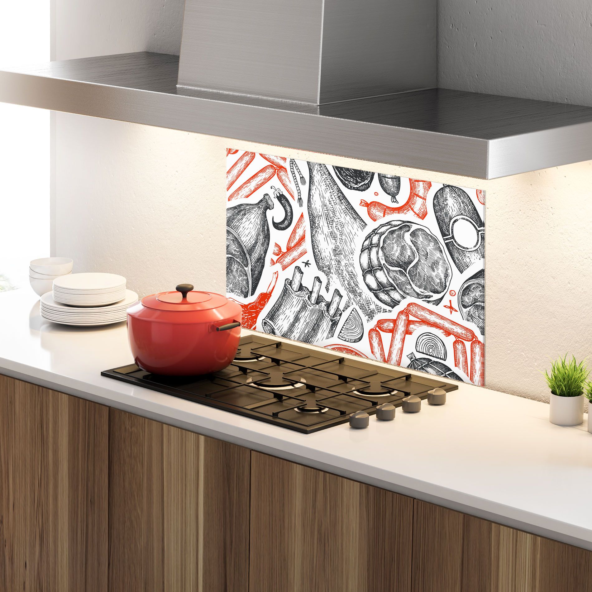 Orange Grey Meat mockup 4