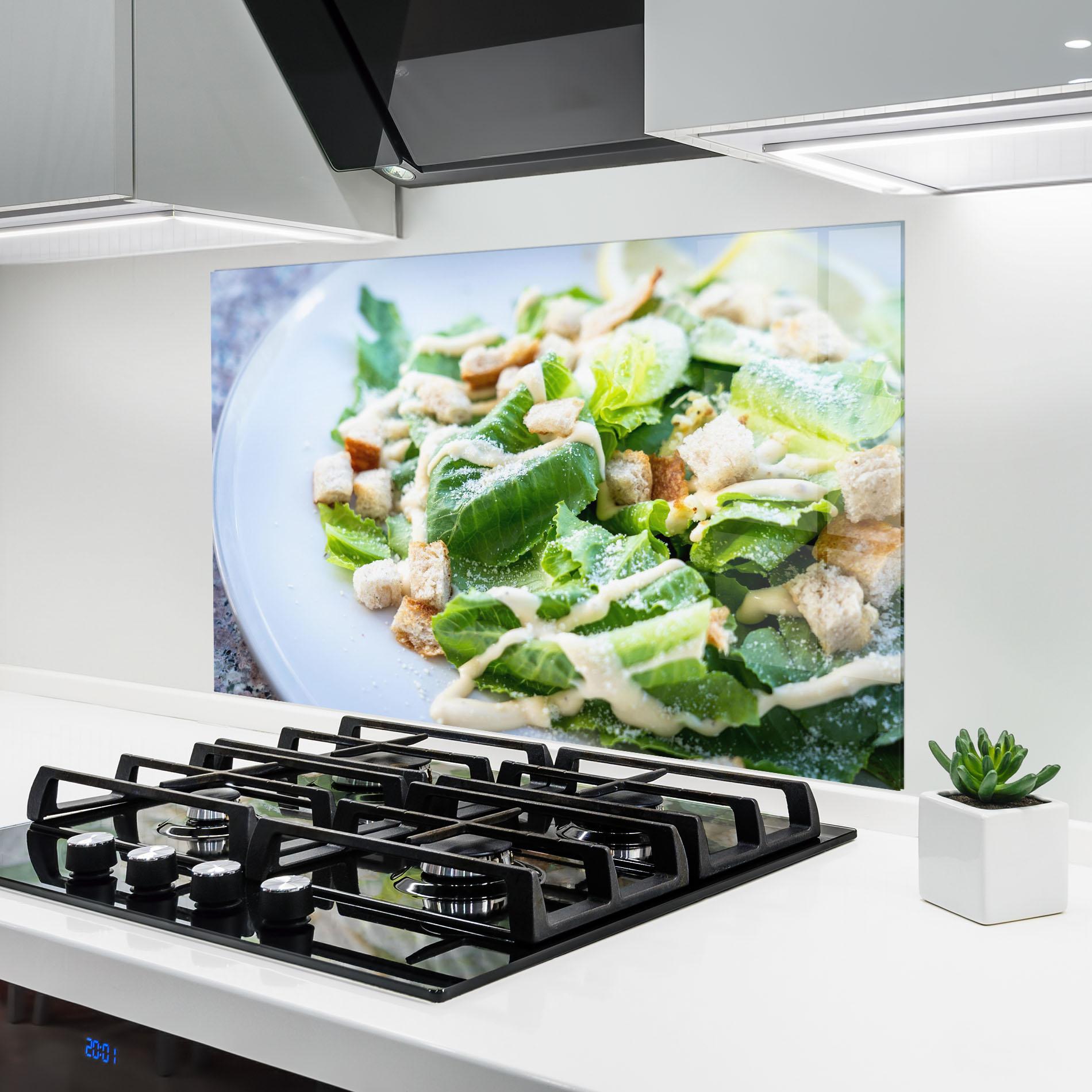 Konyhai üveg hátfal Salad mockup 6