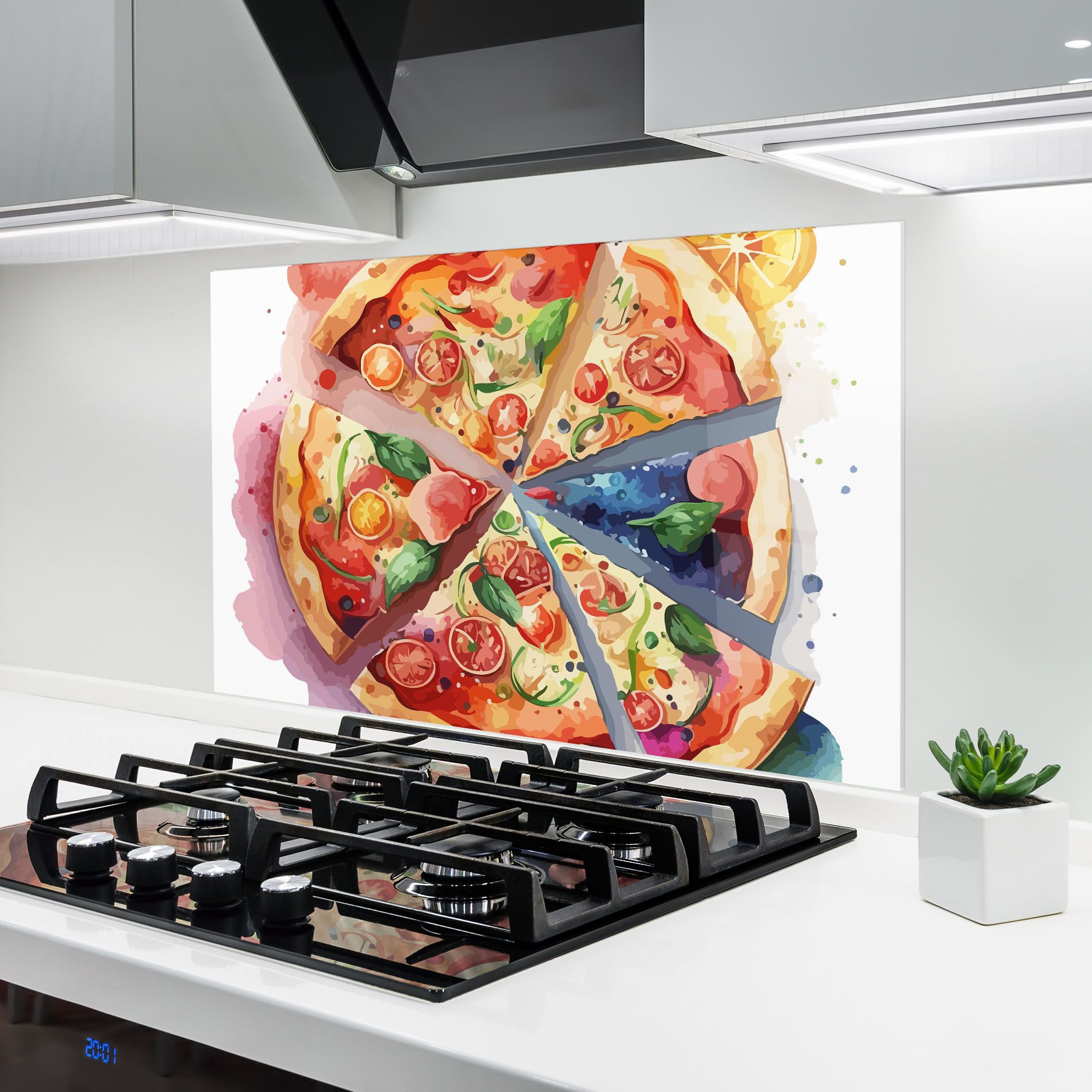 Watercolor Pizza mockup 6