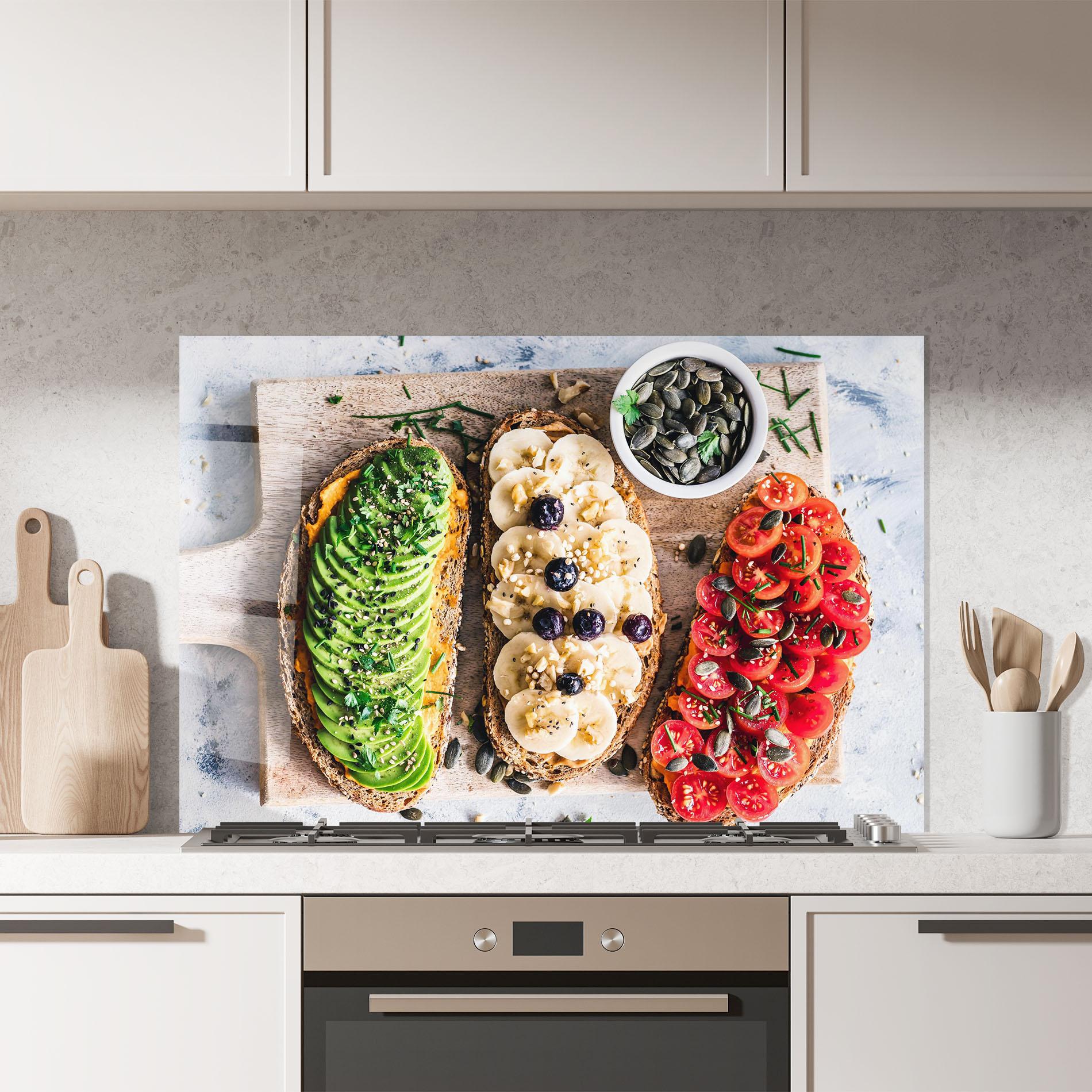 Konyhai üveg hátfal Breakfast mockup 7