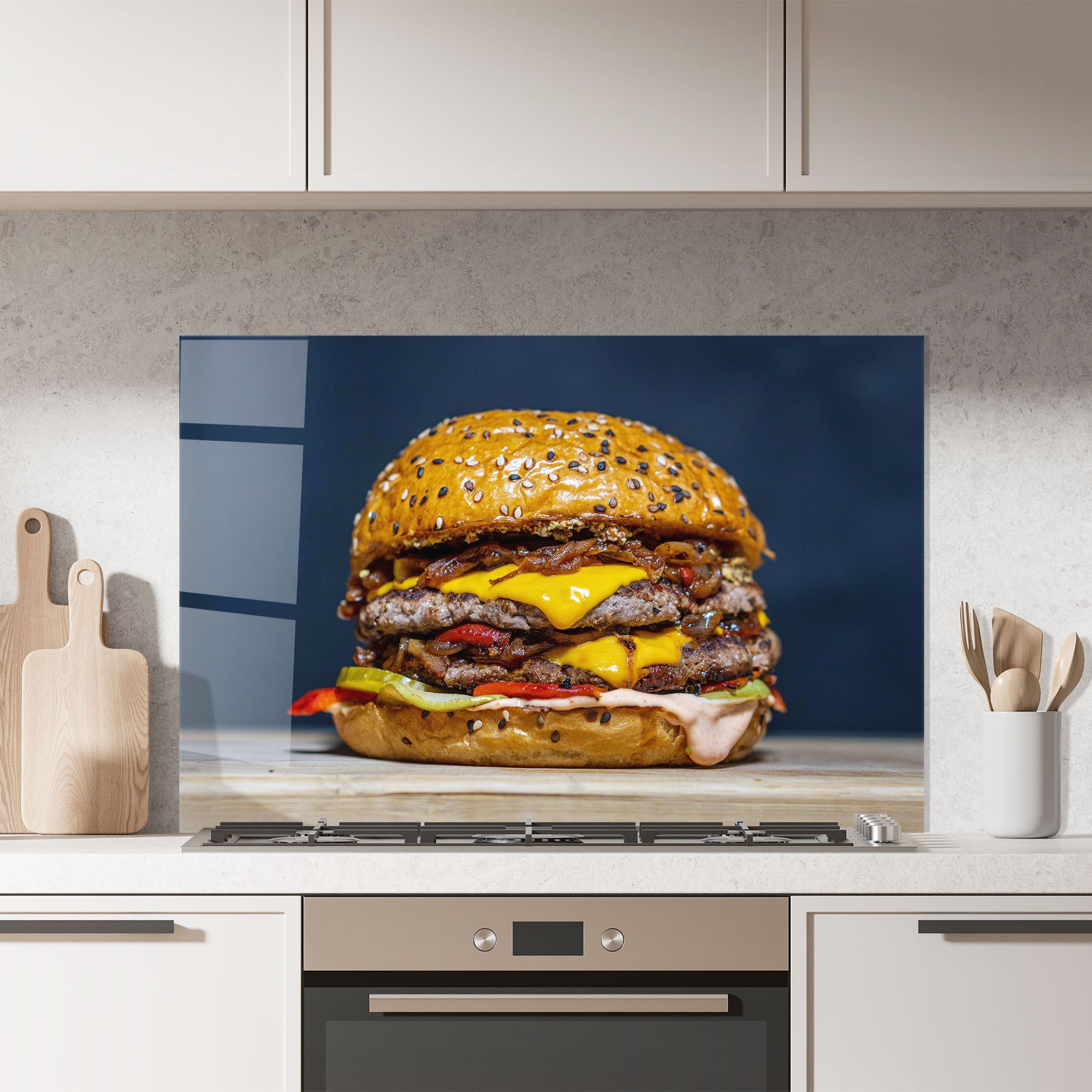 Tasty Hamburger mockup 7