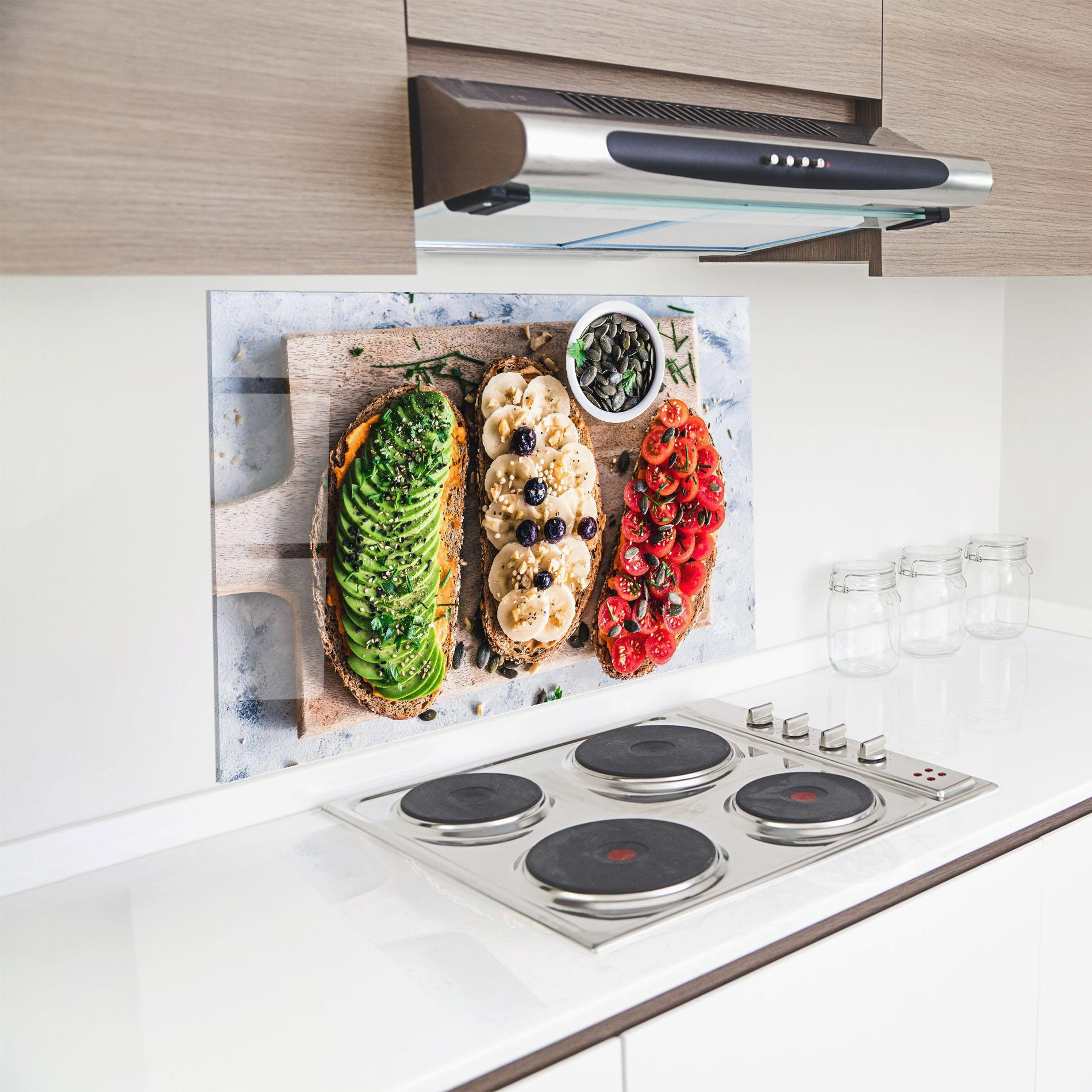 Konyhai üveg hátfal Breakfast mockup 8