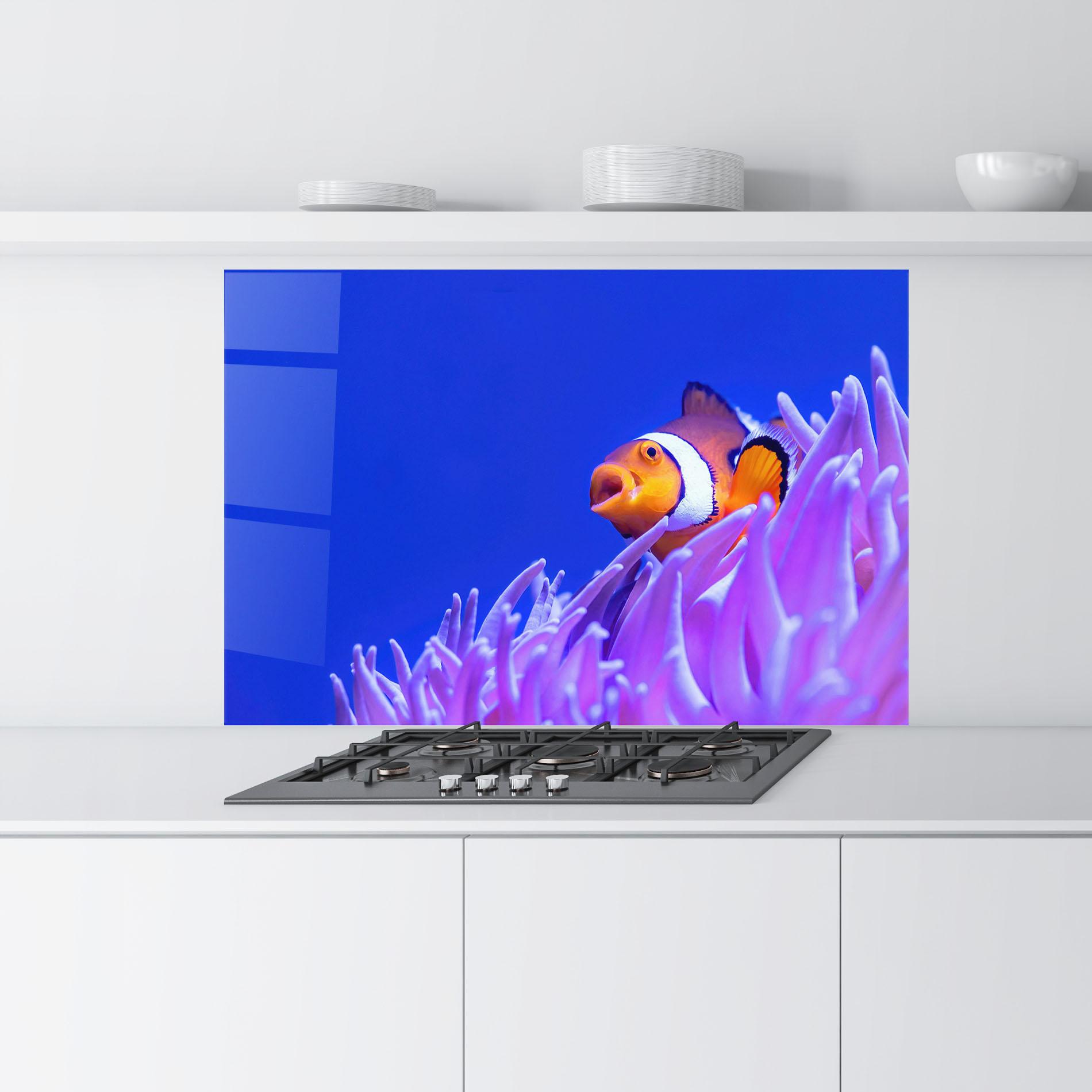 Konyhai üveg hátfal Hungry Nemo mockup 9