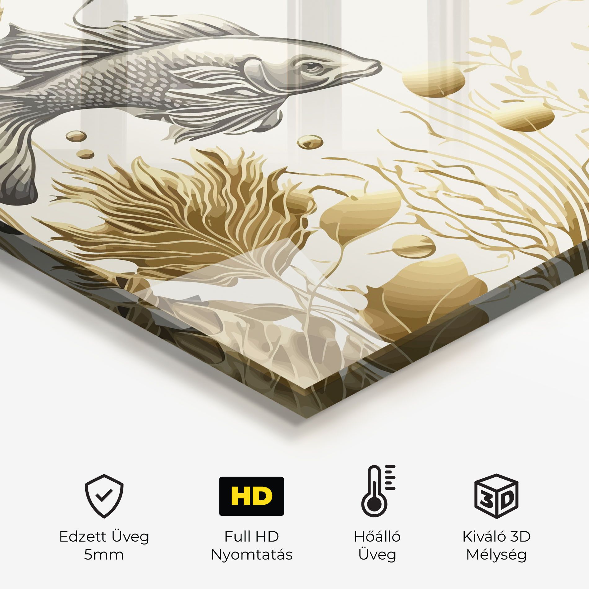 Grey Gold Fish mockup 2