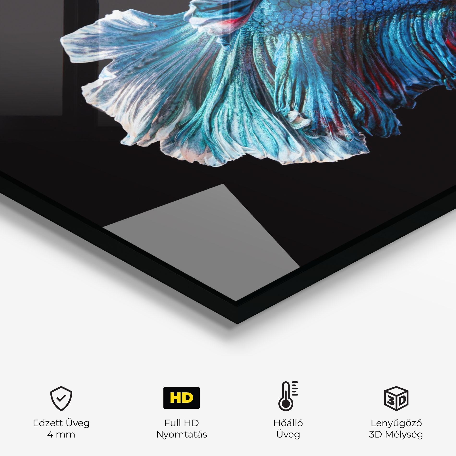 Konyhai üveg hátfal Blue Betta mockup 2