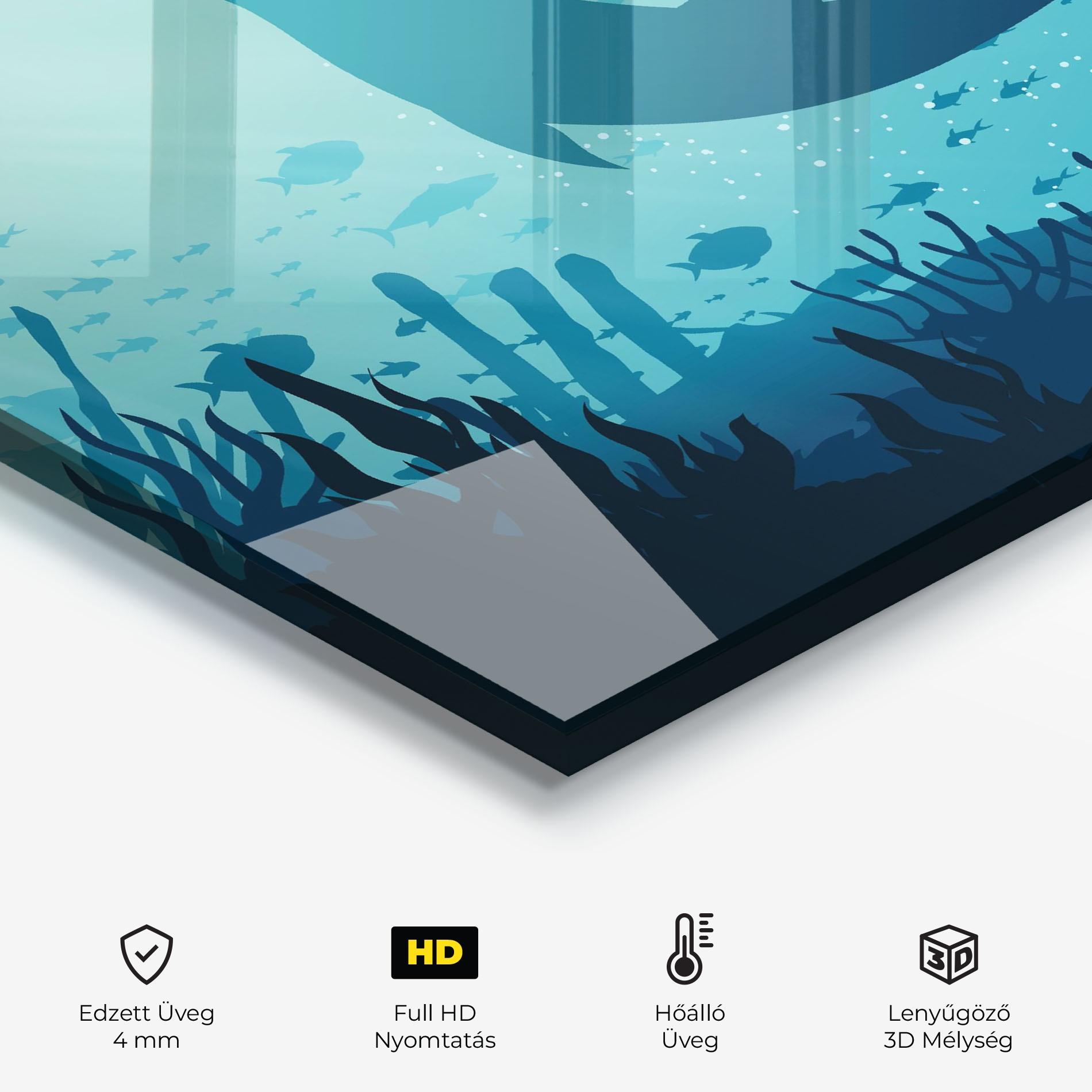 Konyhai üveg hátfal Blue Ocean mockup 2