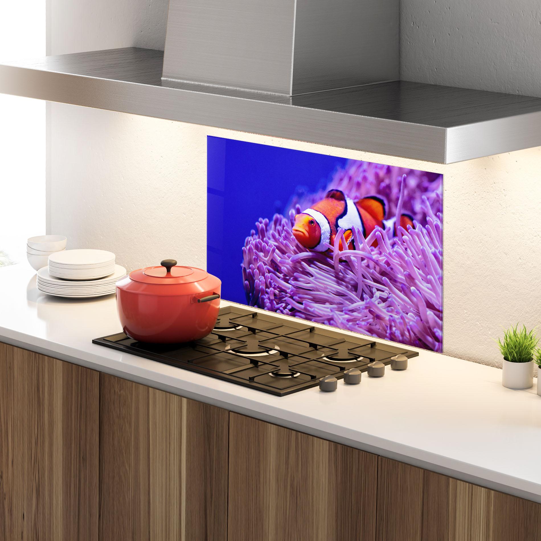 Konyhai üveg hátfal Angry Nemo mockup 4