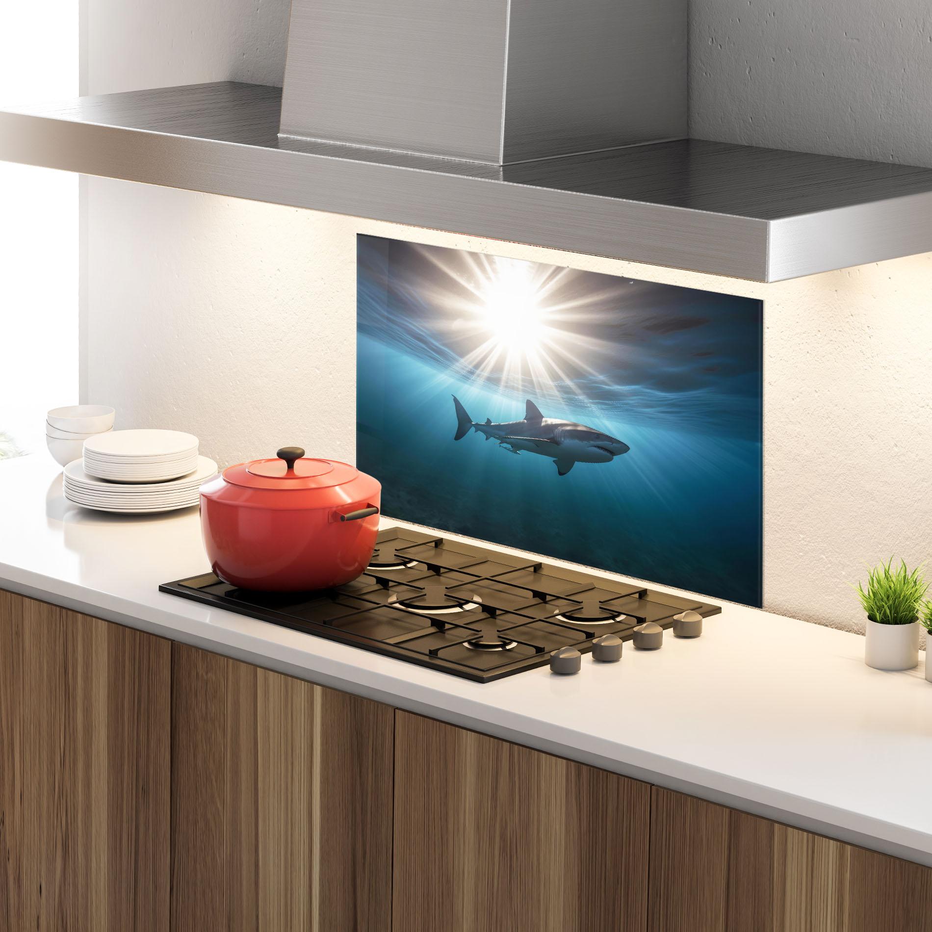 Konyhai üveg hátfal Big Shark mockup 4