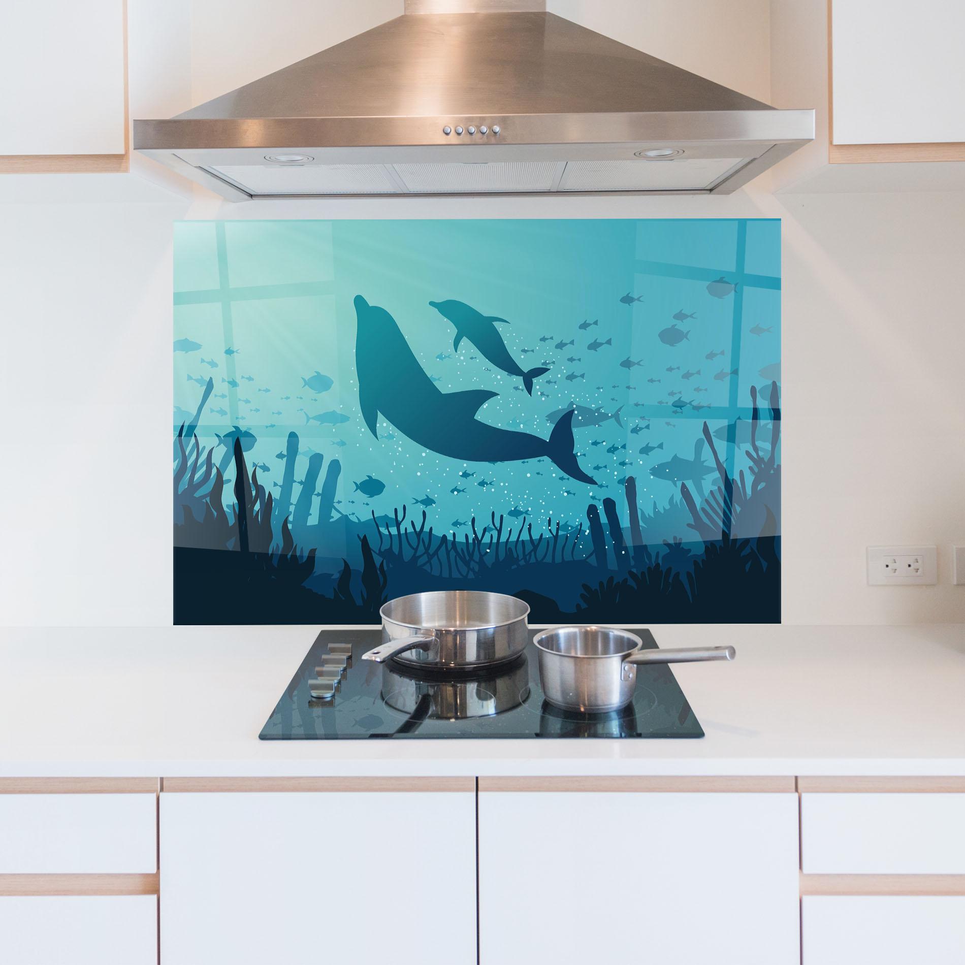 Konyhai üveg hátfal Blue Ocean mockup 5